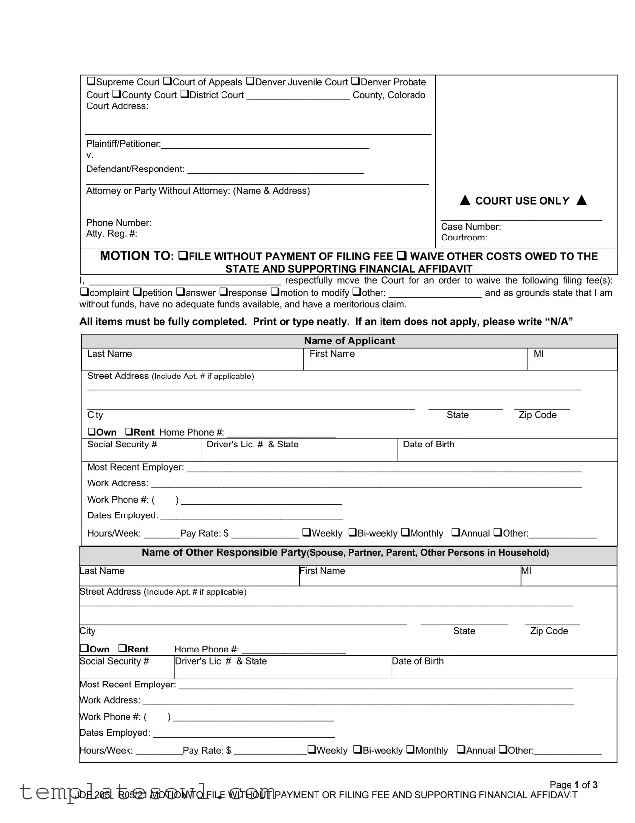 Fill Out Your Jdf 205 Form