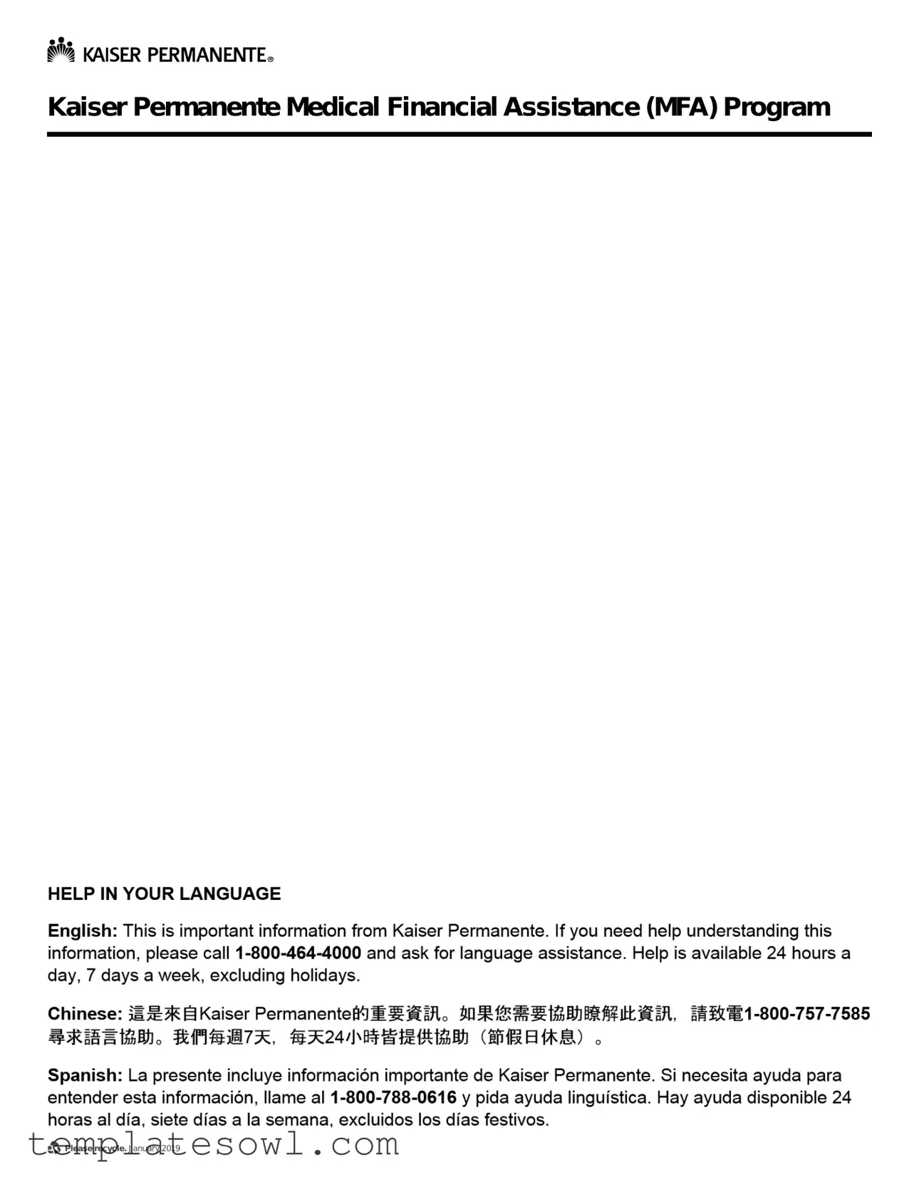 Fill Out Your Kaiser Mfap Form