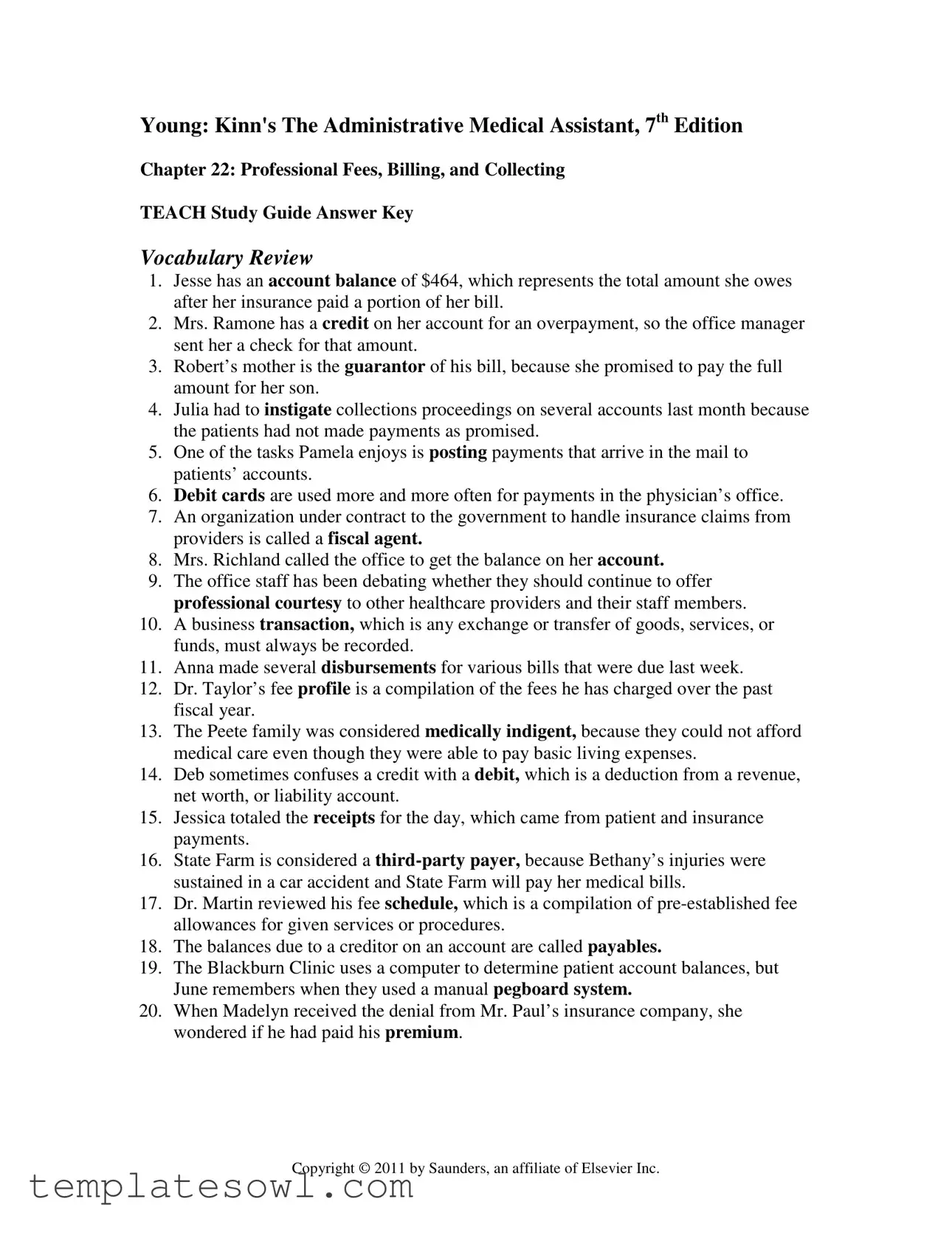 Fill Out Your Kinns Vocabulary Form
