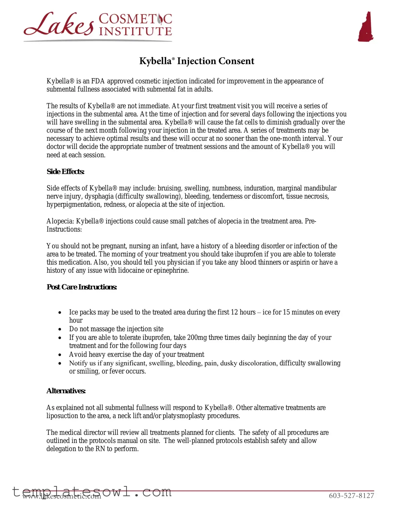 Fill Out Your Kybella Consent Form