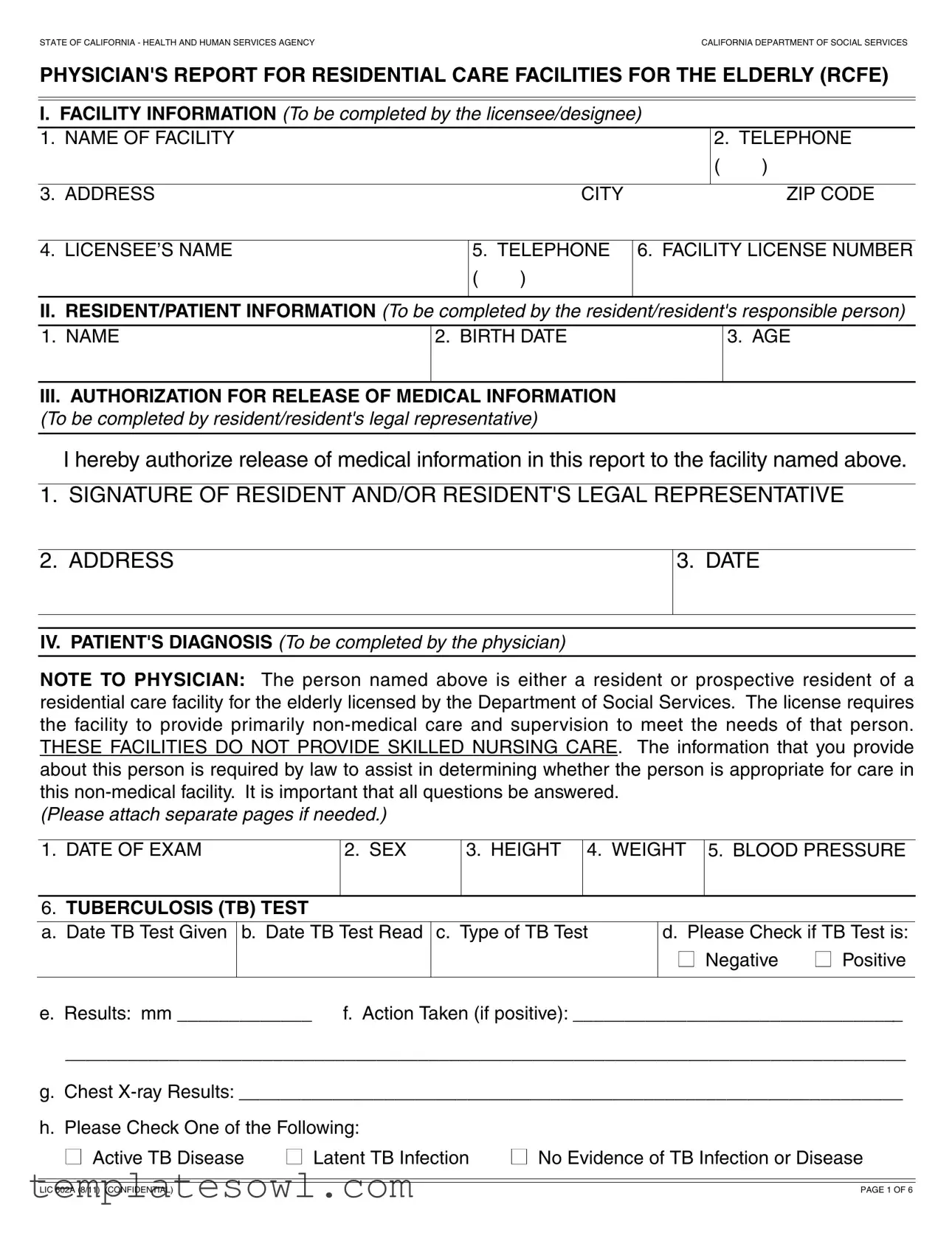 Fill Out Your Lic 602A Form
