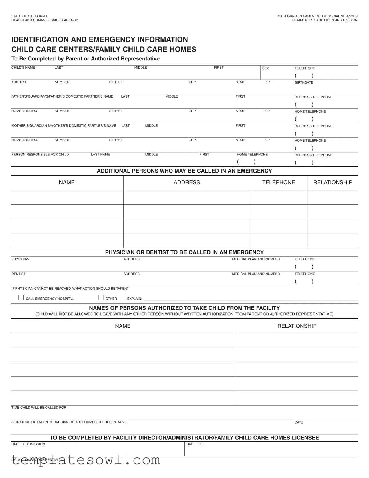 Fill Out Your Lic 700 Form