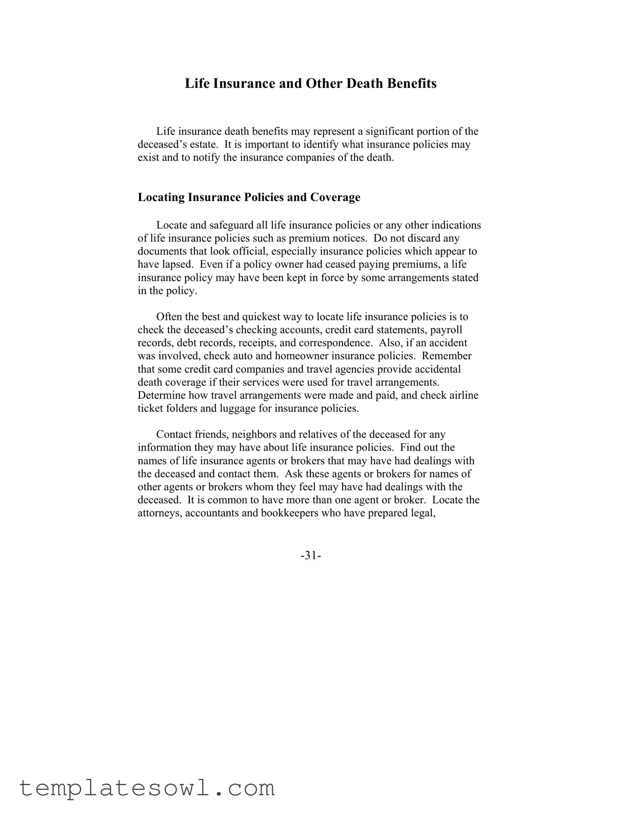 Fill Out Your Life Insurance Death Claim Form
