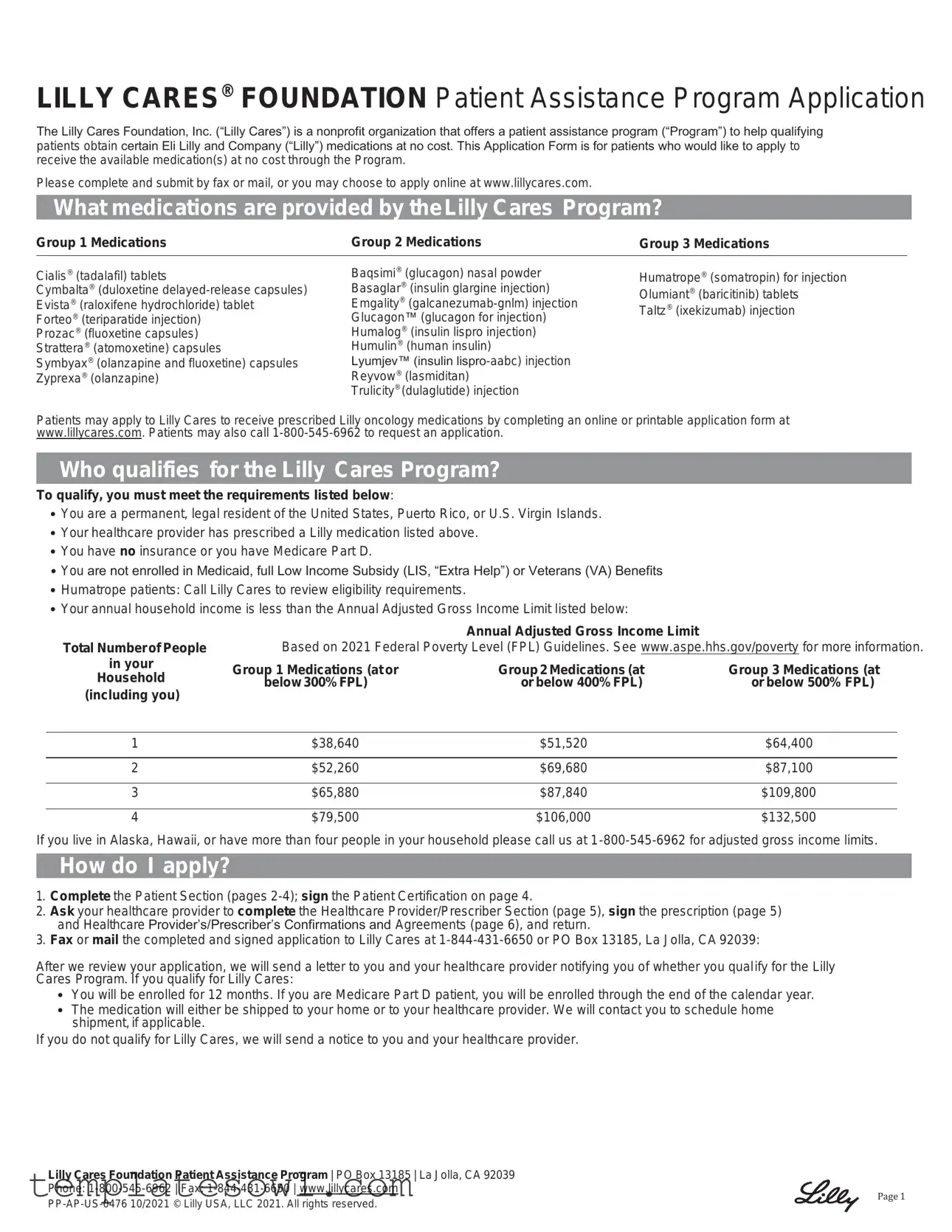 Fill Out Your Lilly Cares Cymbalta Refill Form