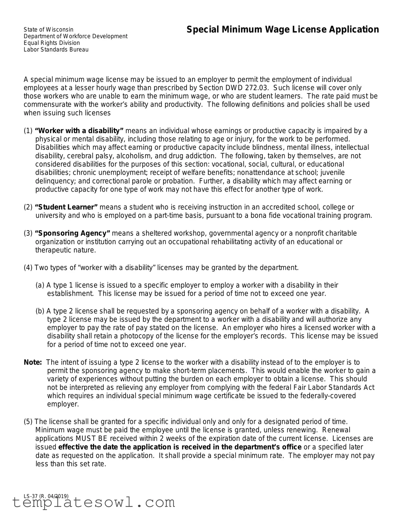 Fill Out Your Ls 37 Form