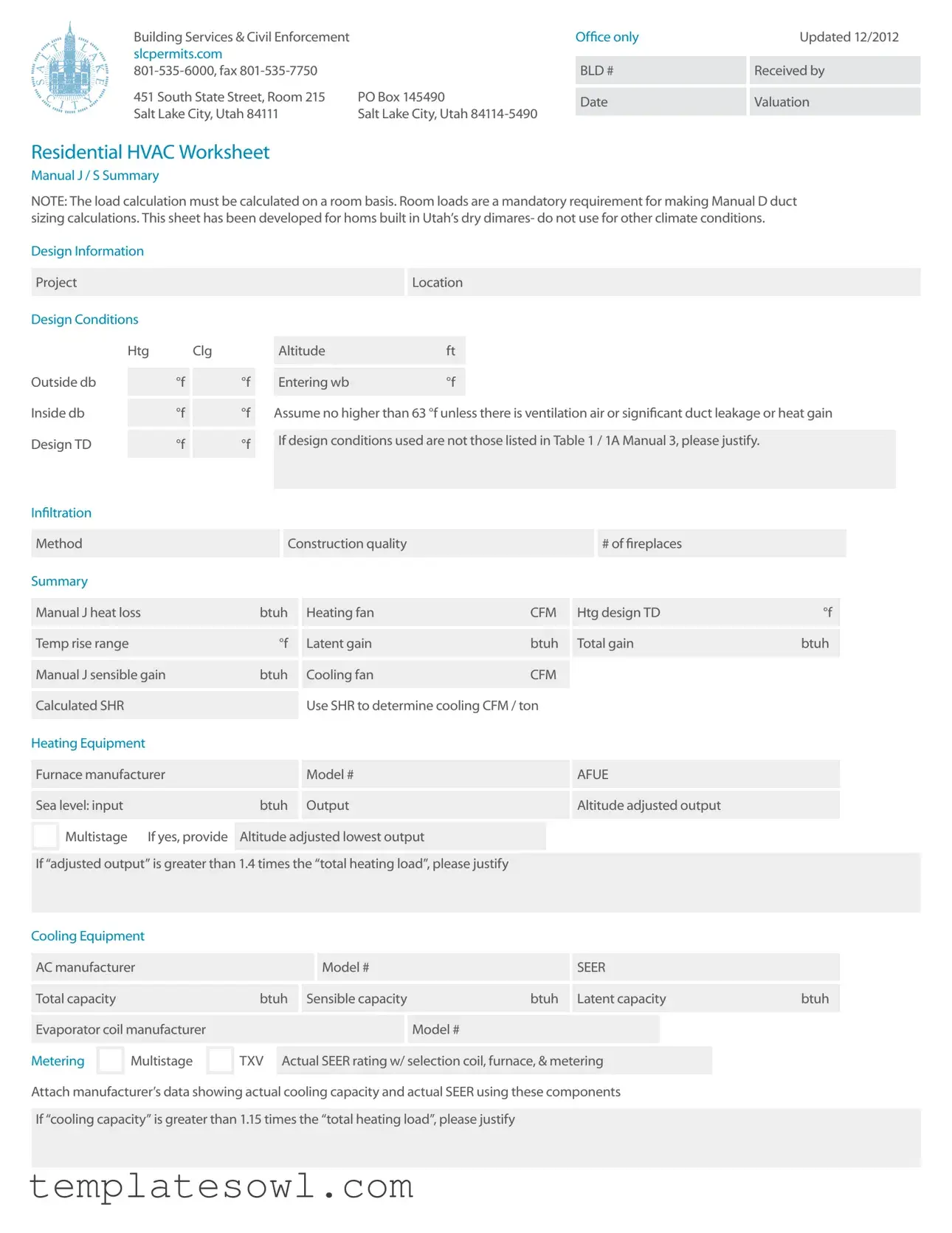Fill Out Your Manual J Form