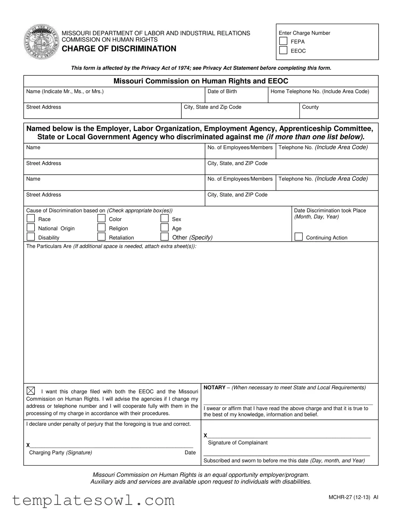 Fill Out Your Mchr 27 Form