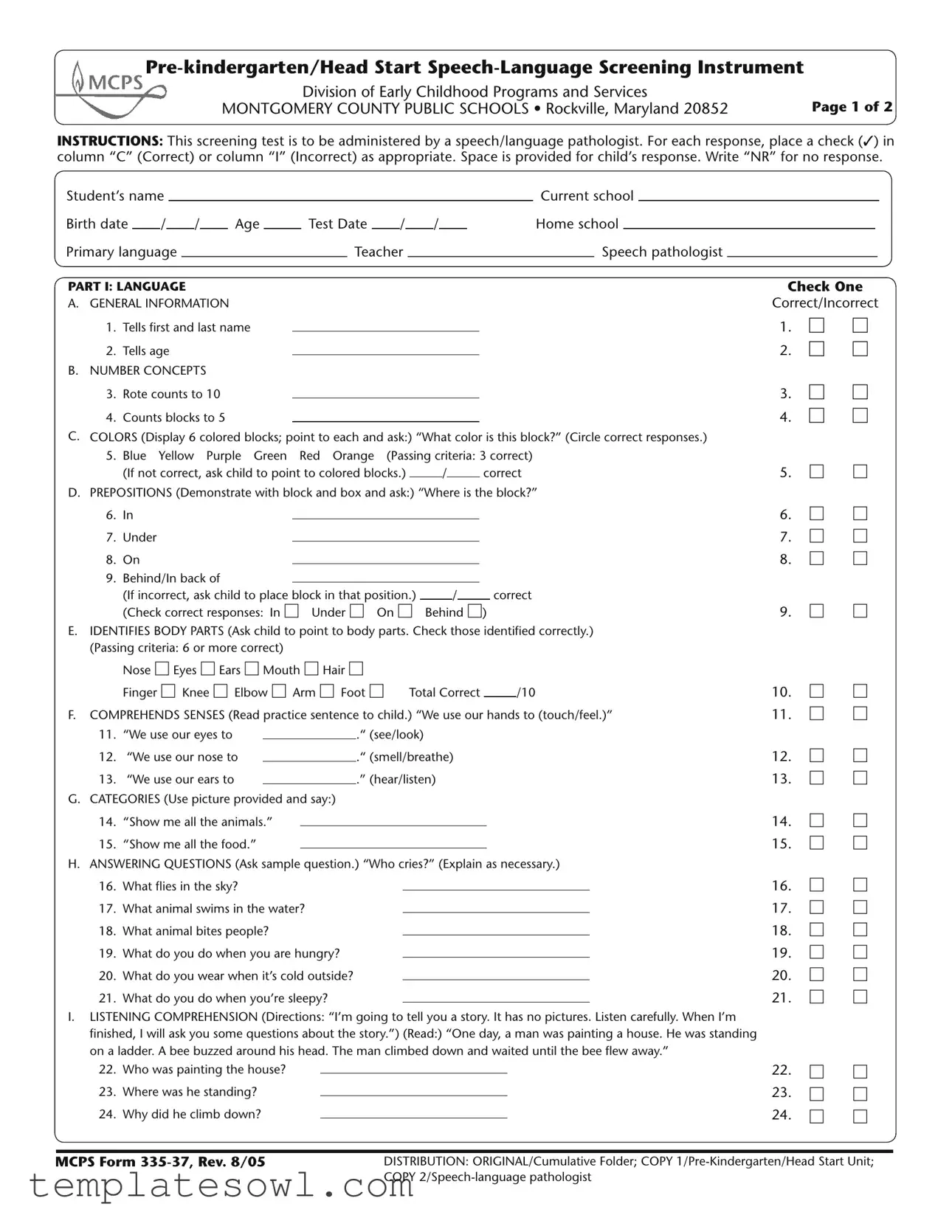 Fill Out Your Mcps 335 37 Form