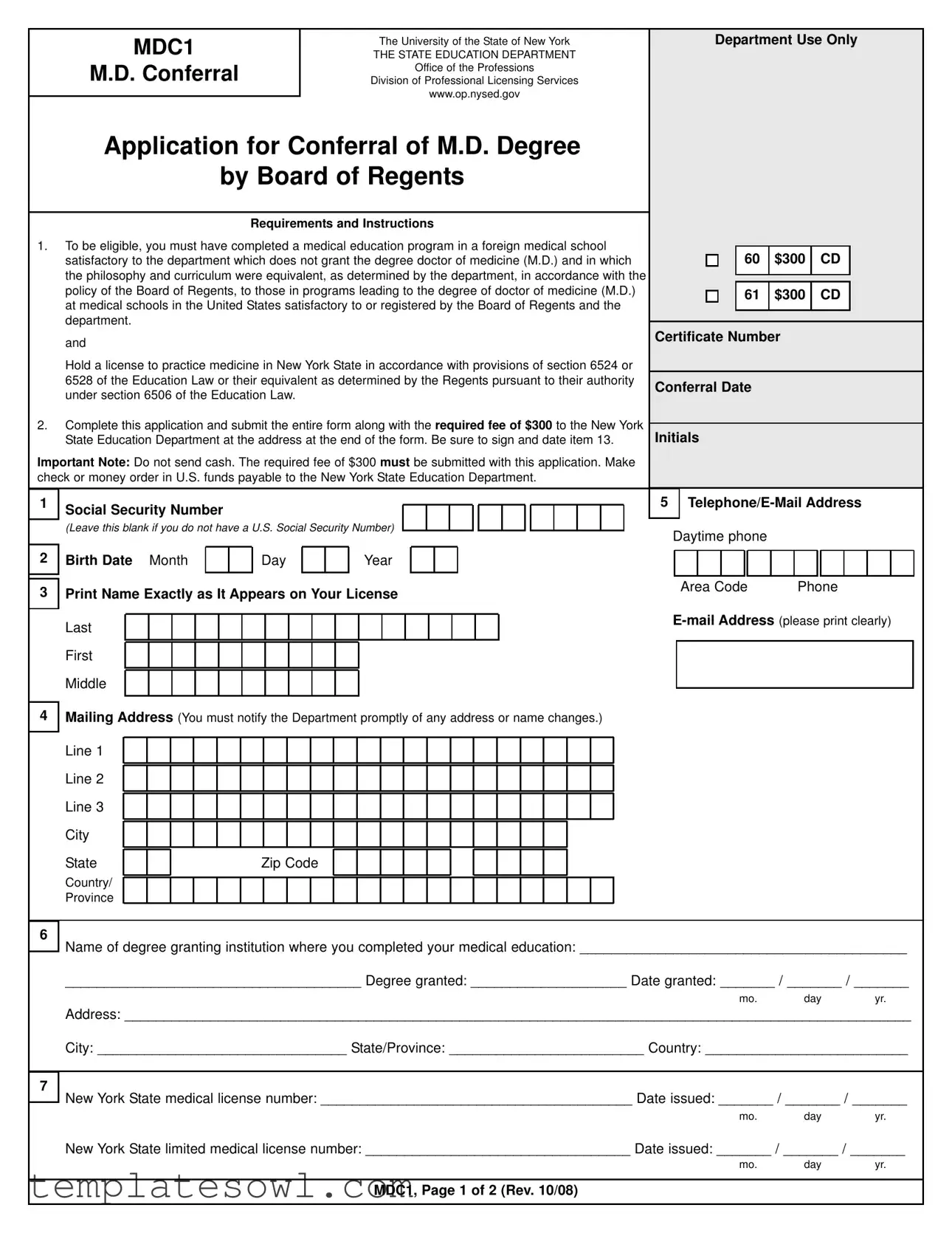 Fill Out Your Mdc1 Form