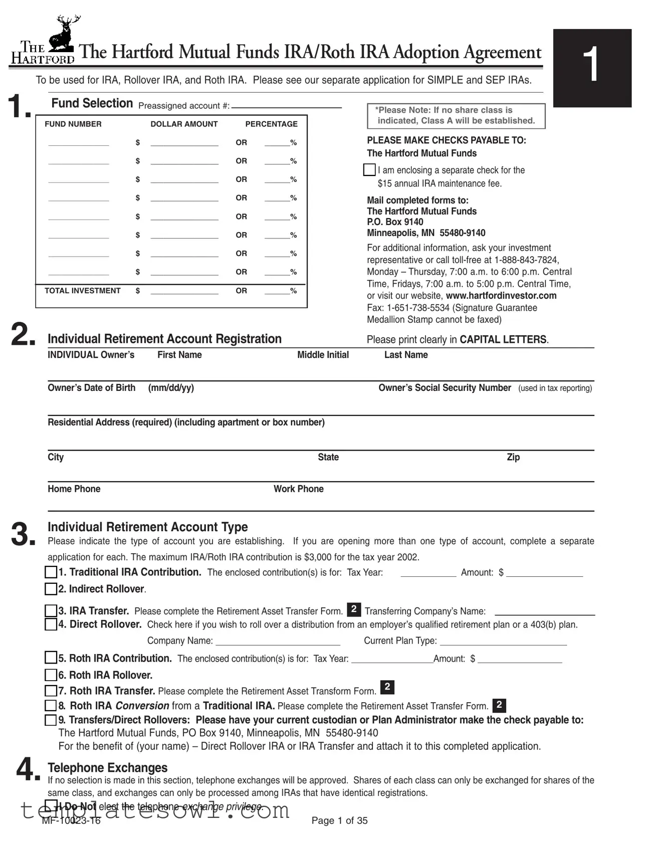 Fill Out Your Mf 10023 16 Form