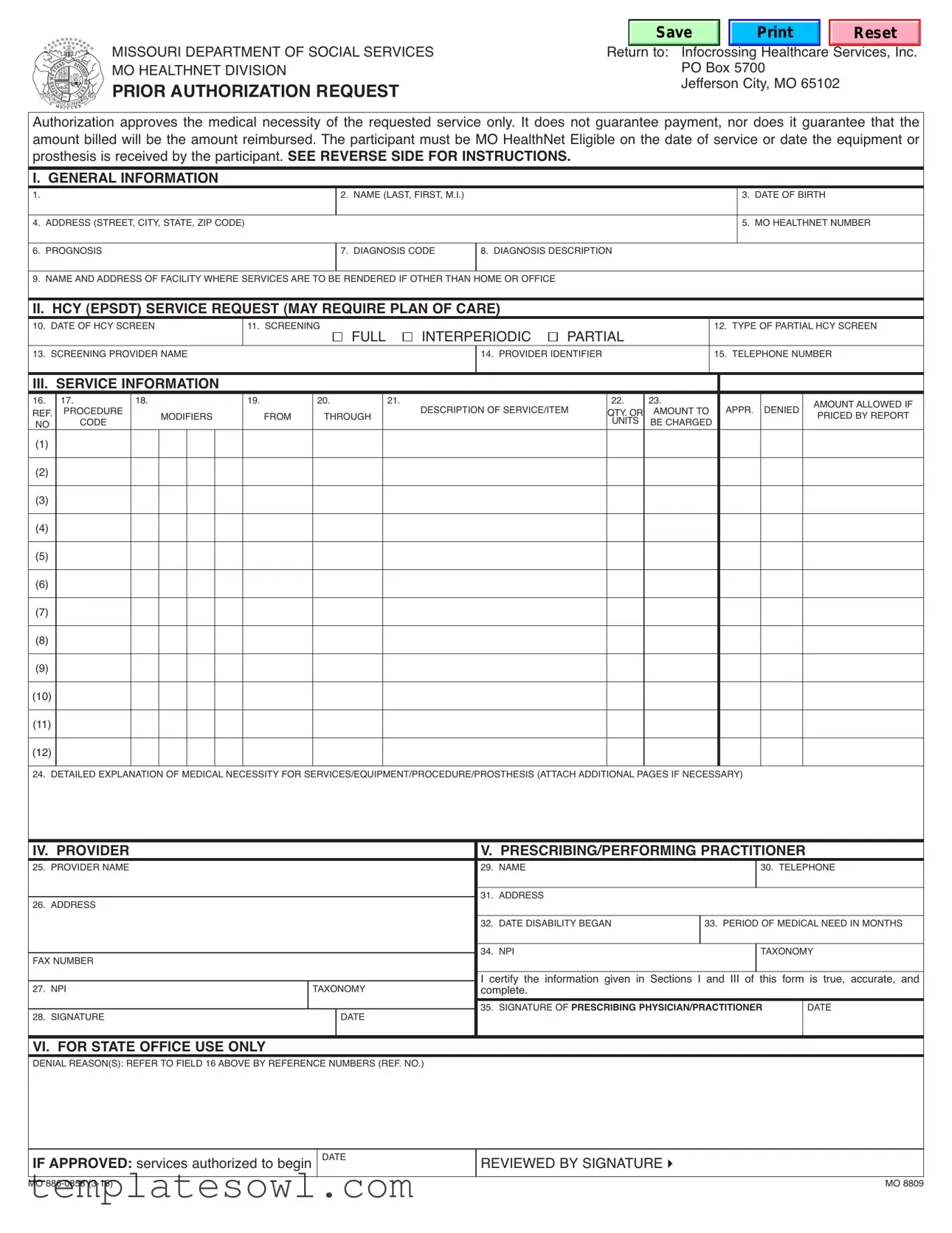 Fill Out Your Mo 886 0858 Form