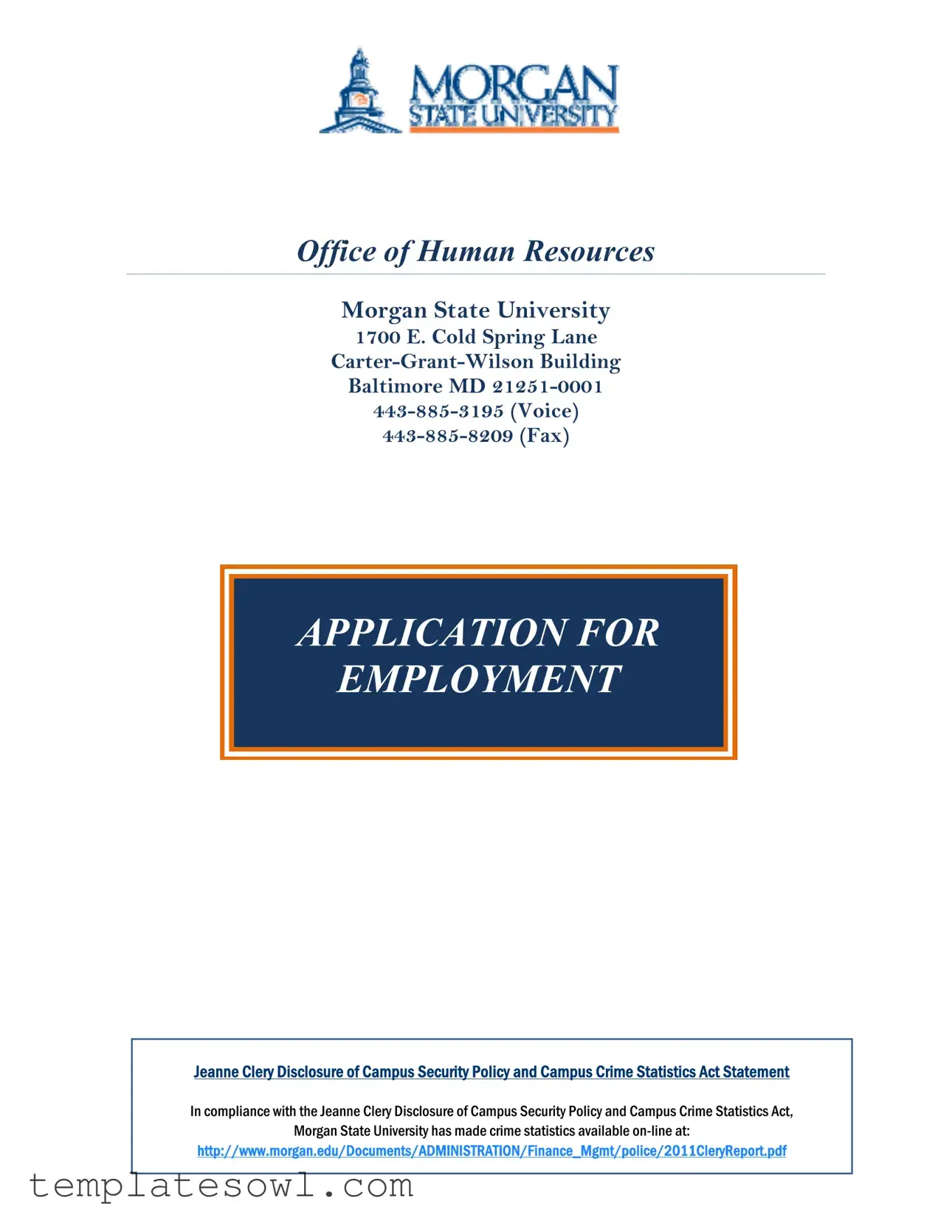 Fill Out Your Morgan Employment Application Form