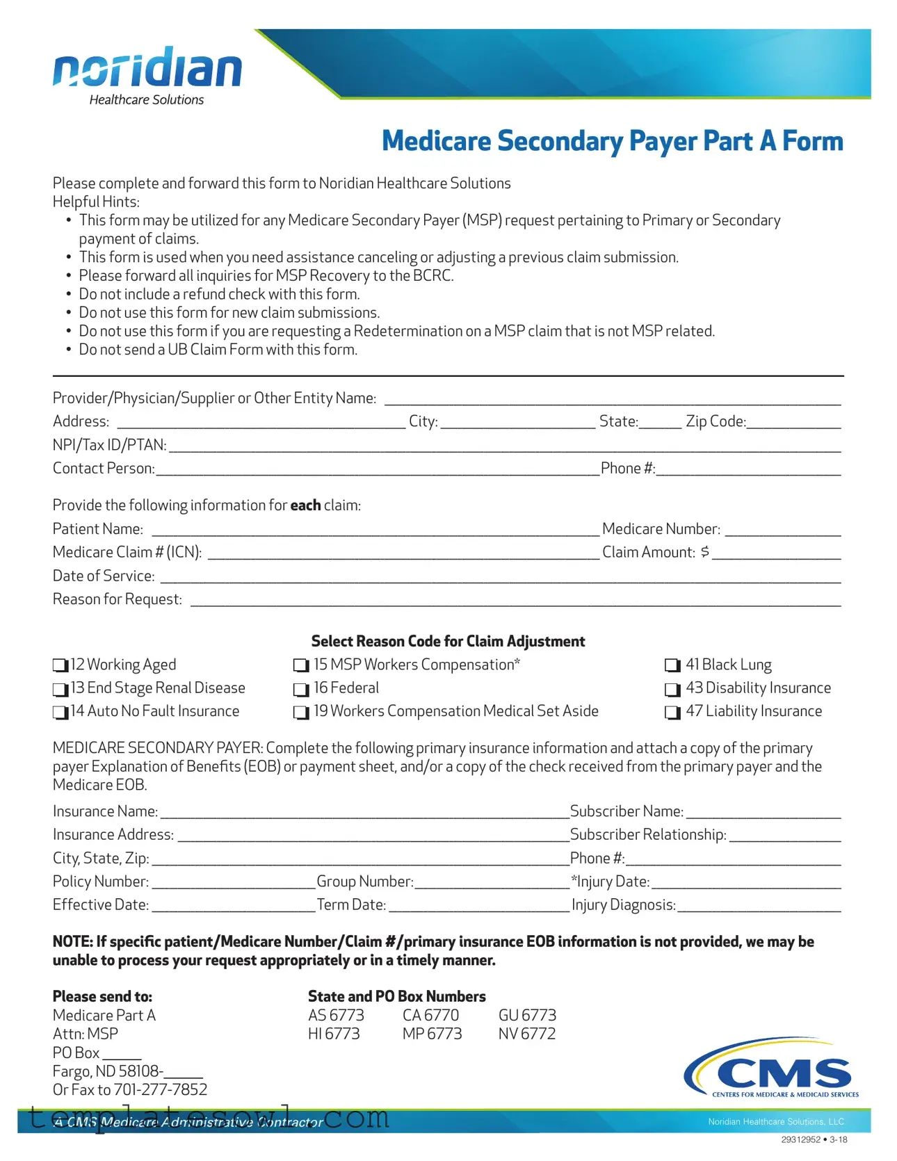 Fill Out Your Msp Form