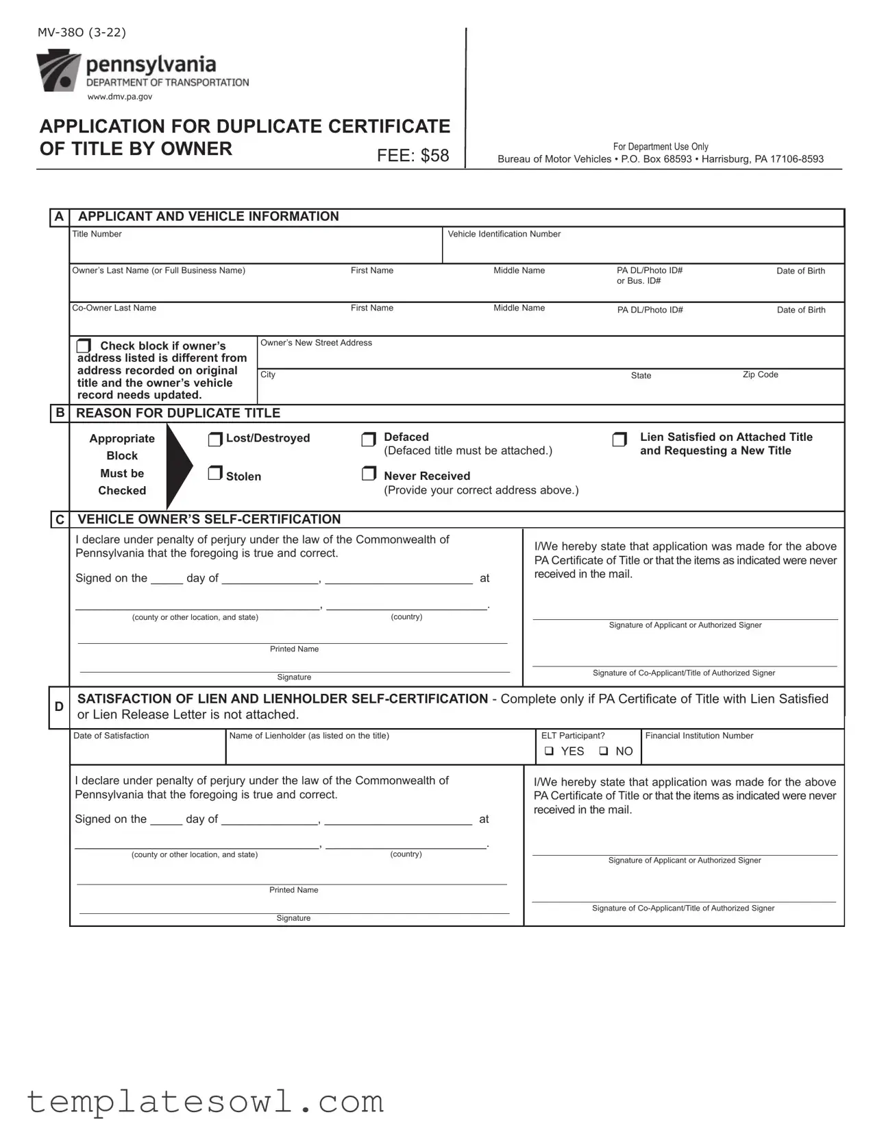 Fill Out Your Mv 380 Form