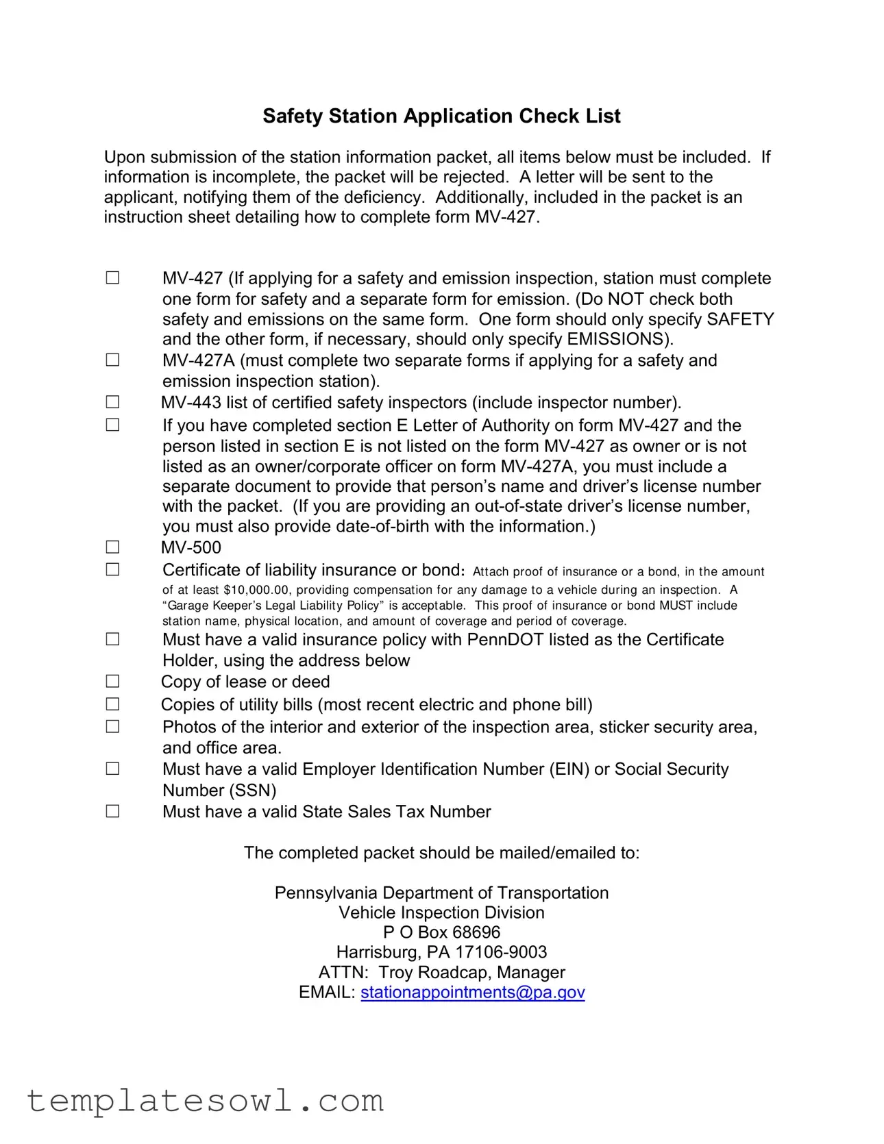 Fill Out Your Mv 427 Penndot Form