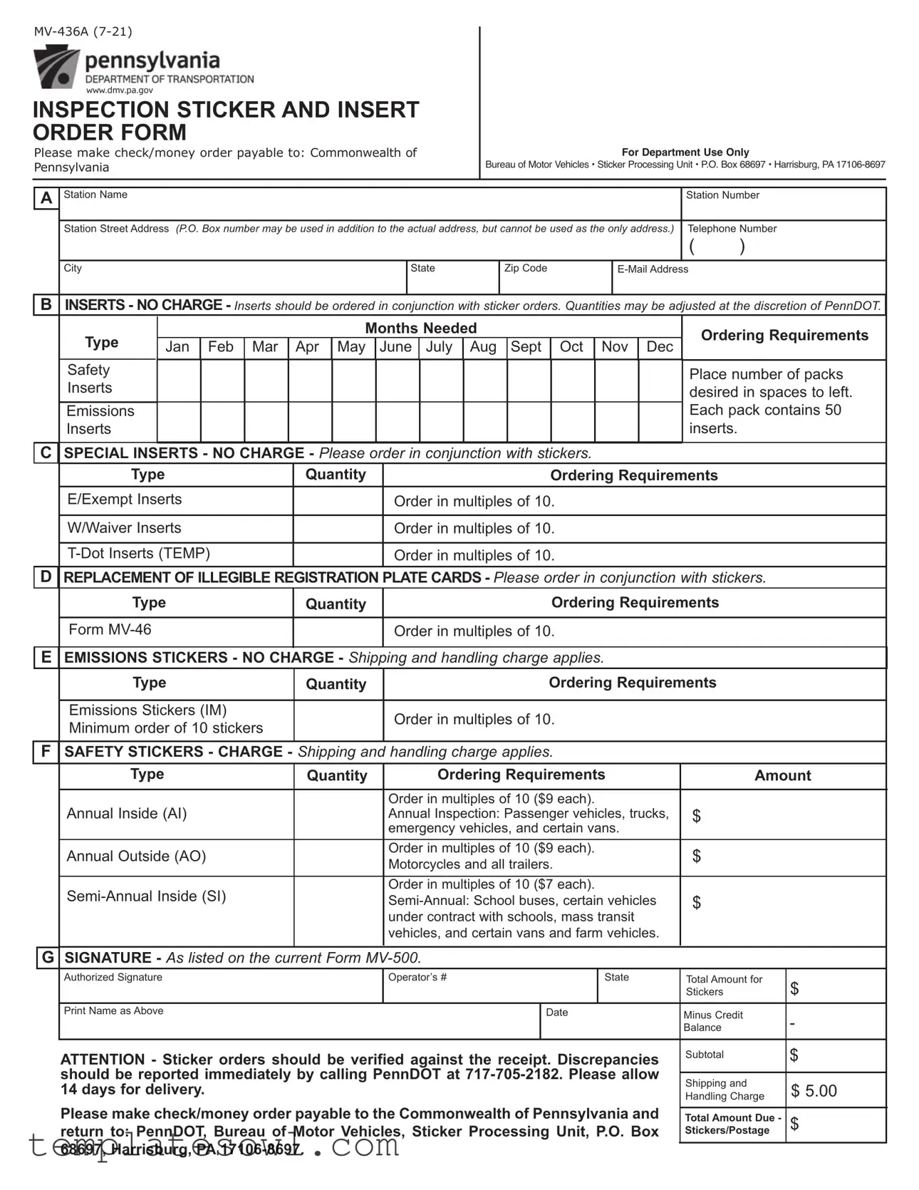 Fill Out Your Mv 436A Form