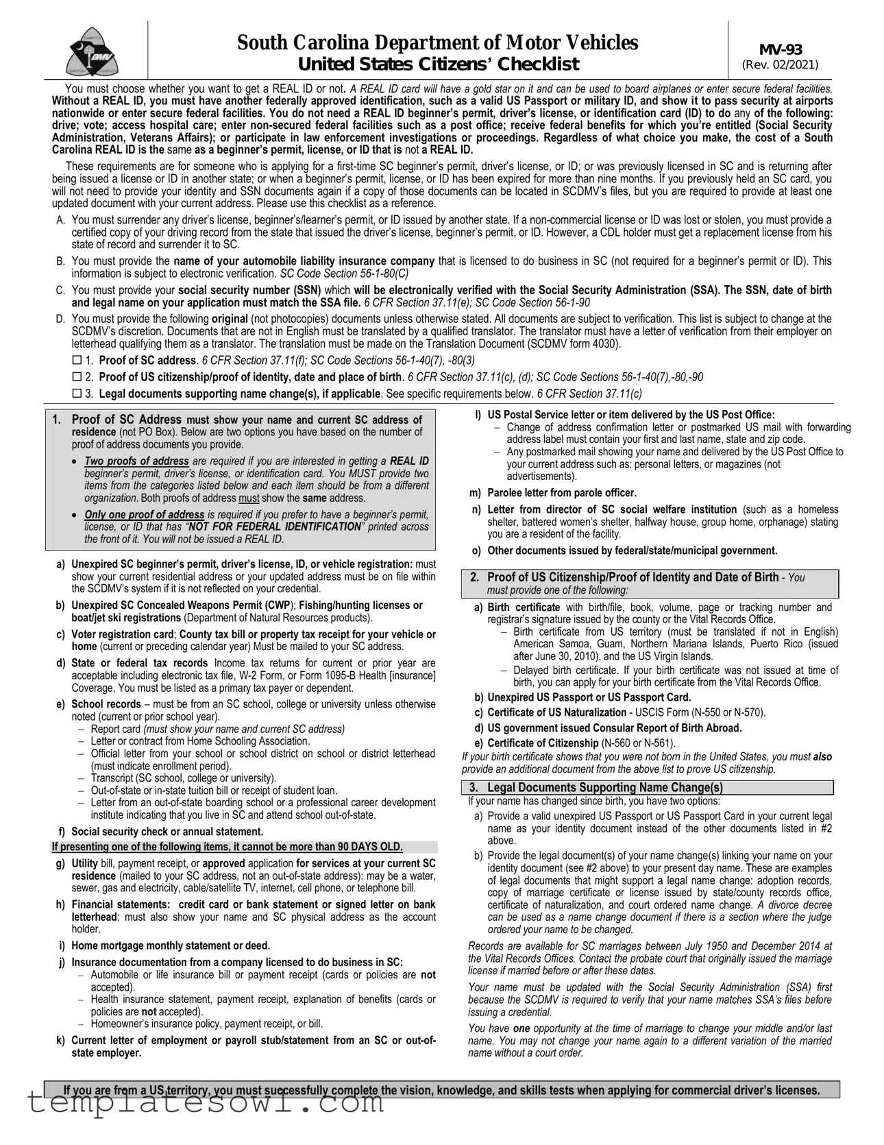 Fill Out Your Mv 93 Form