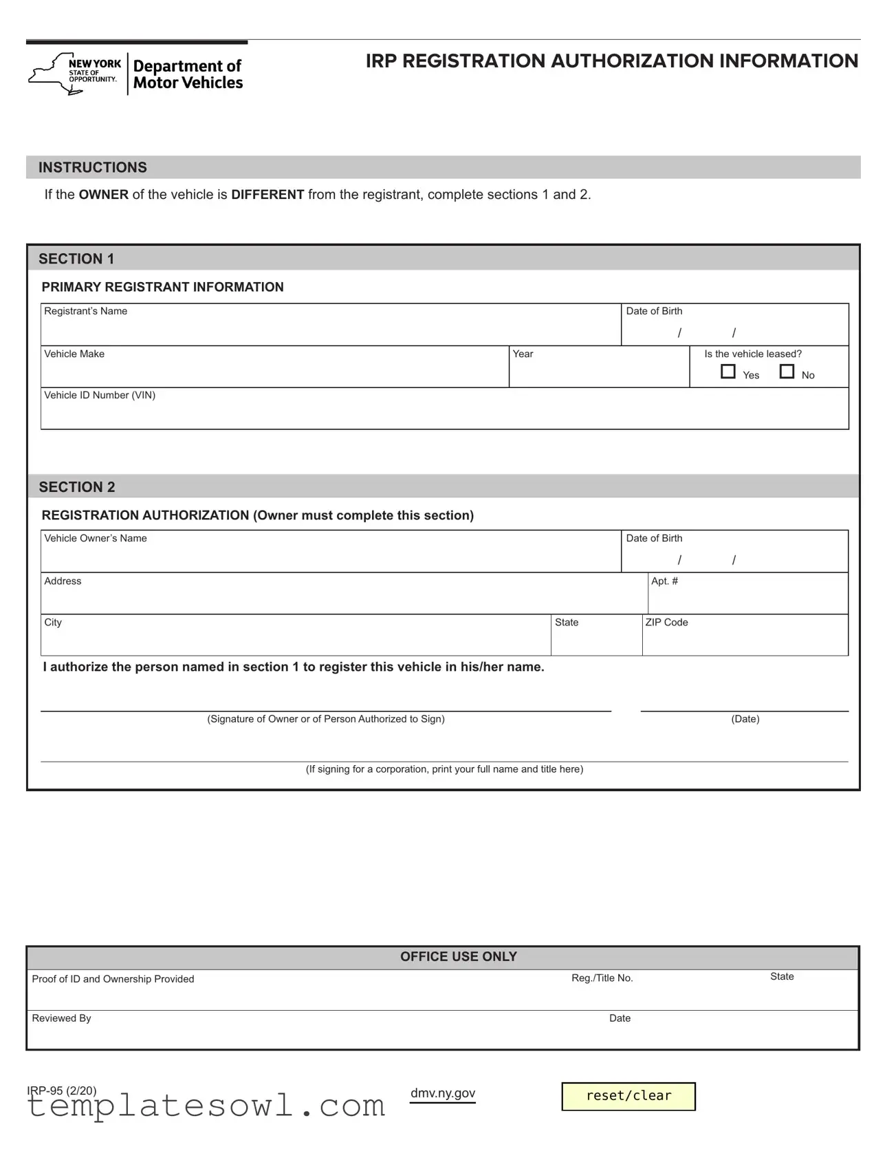 Fill Out Your Mv 95 Form