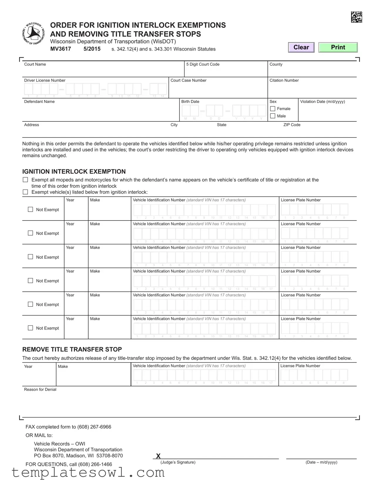 Fill Out Your Mv3617 Form
