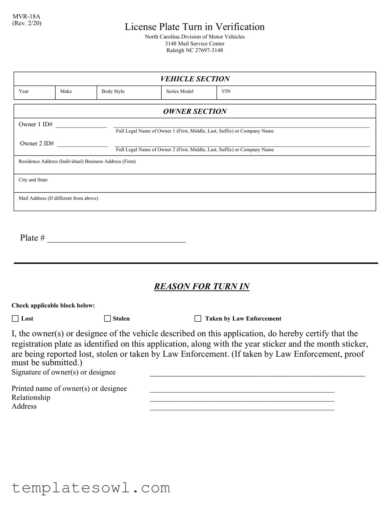 Fill Out Your Mvr 18A Form