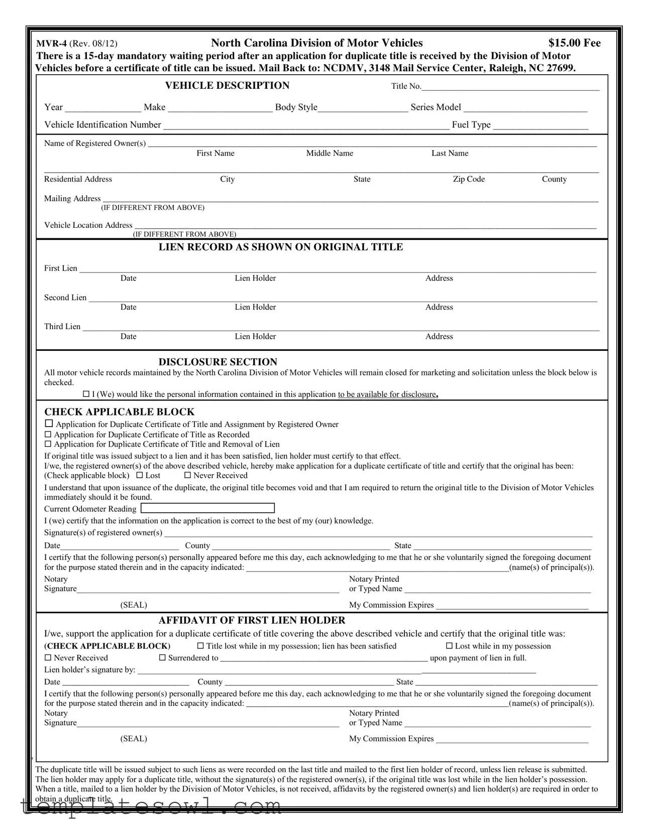 Fill Out Your Mvr 4 Form