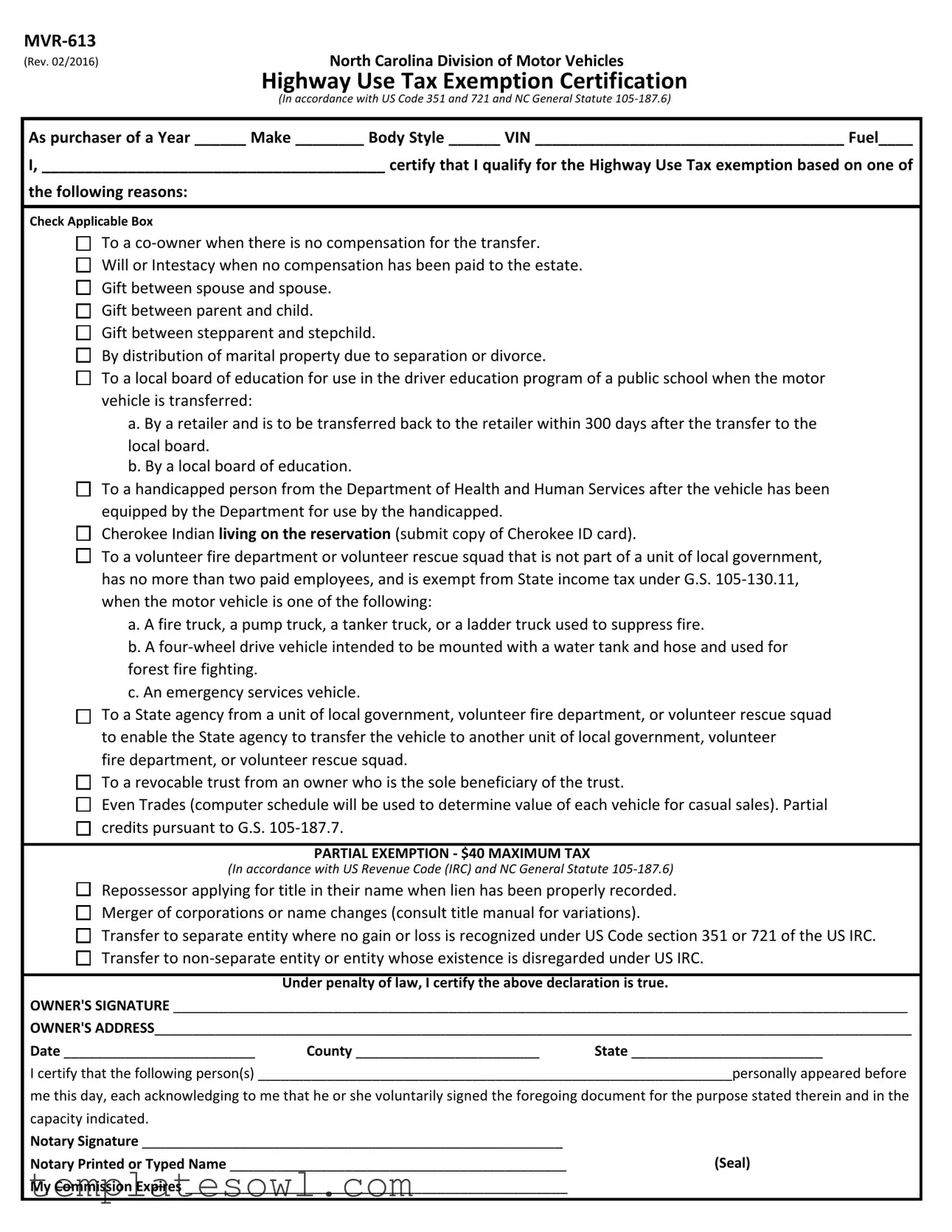 Fill Out Your Mvr 613 Form