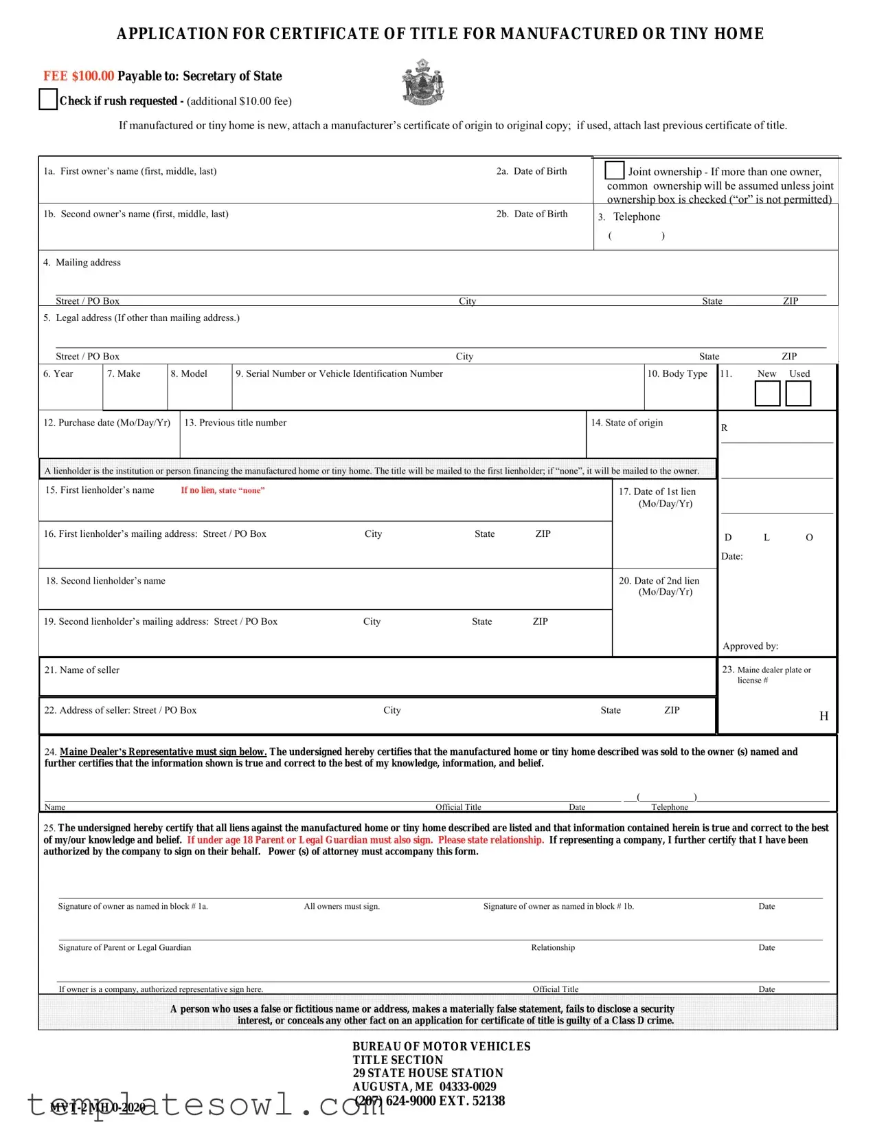 Fill Out Your Mvt 2 Mh Form