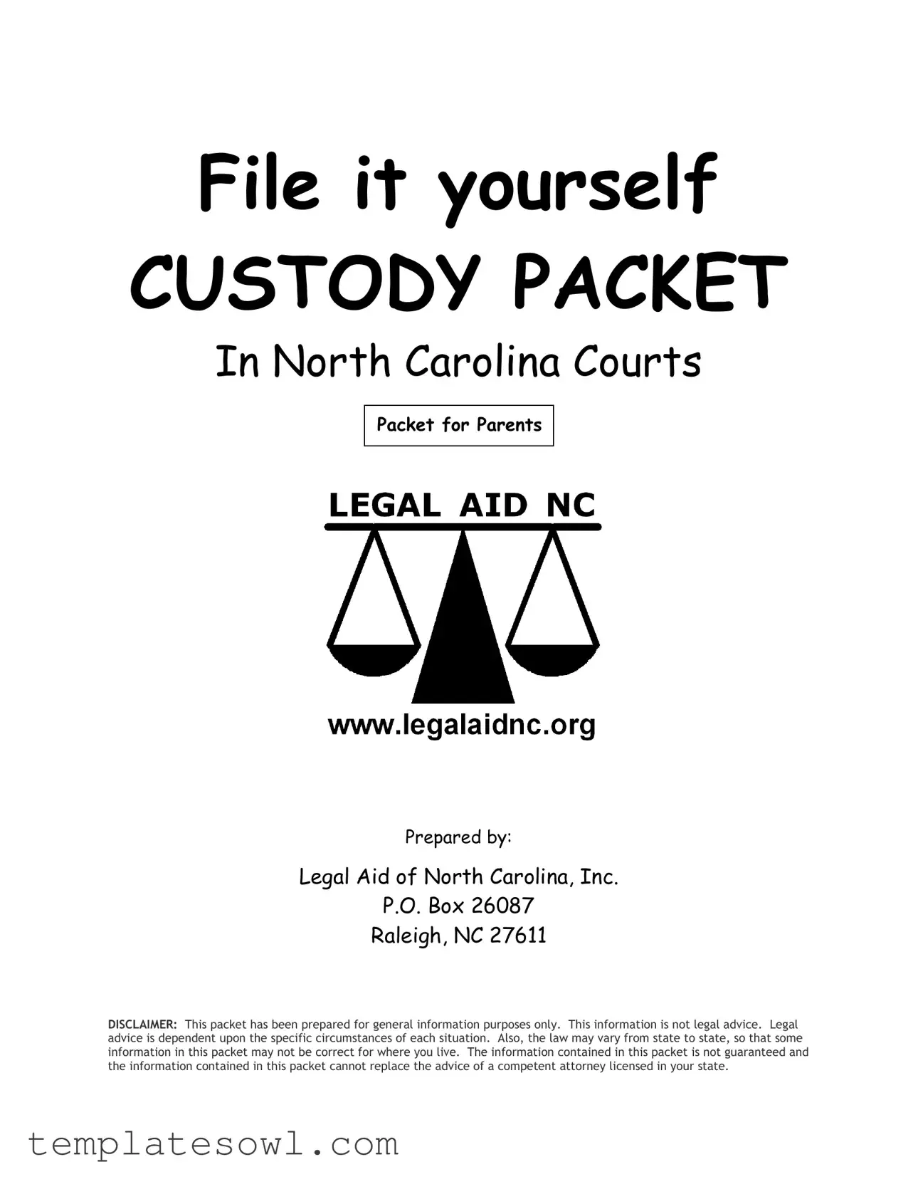 Fill Out Your Nc Custody Form