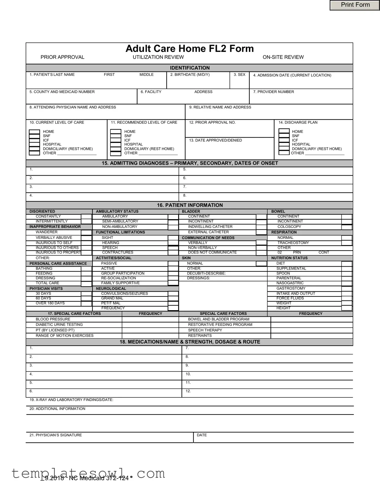Fill Out Your Nc Fl2 Form