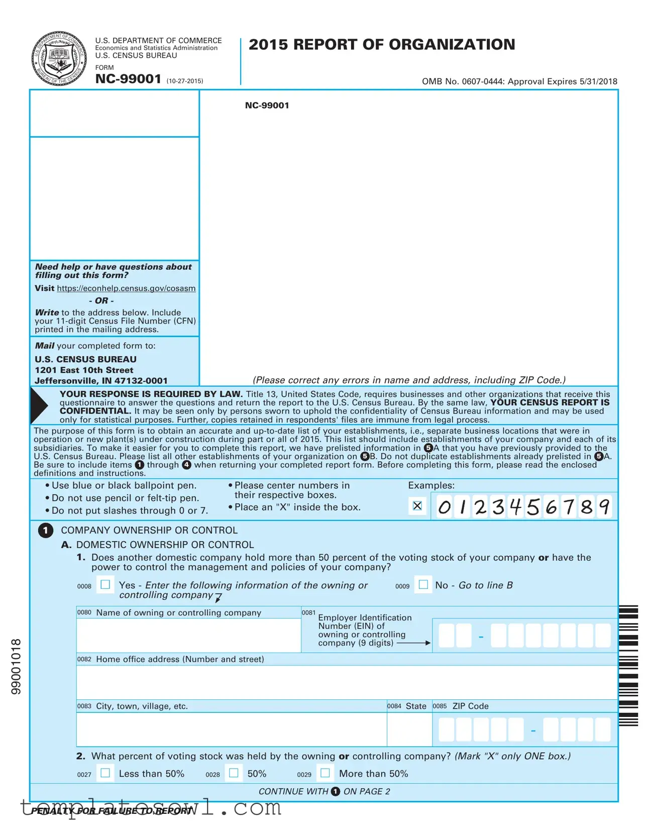 Fill Out Your Nc99001 Form