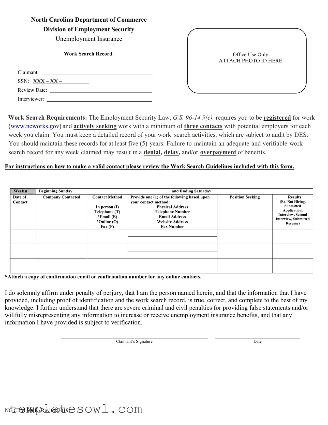 Fill Out Your Ncui 506E Form