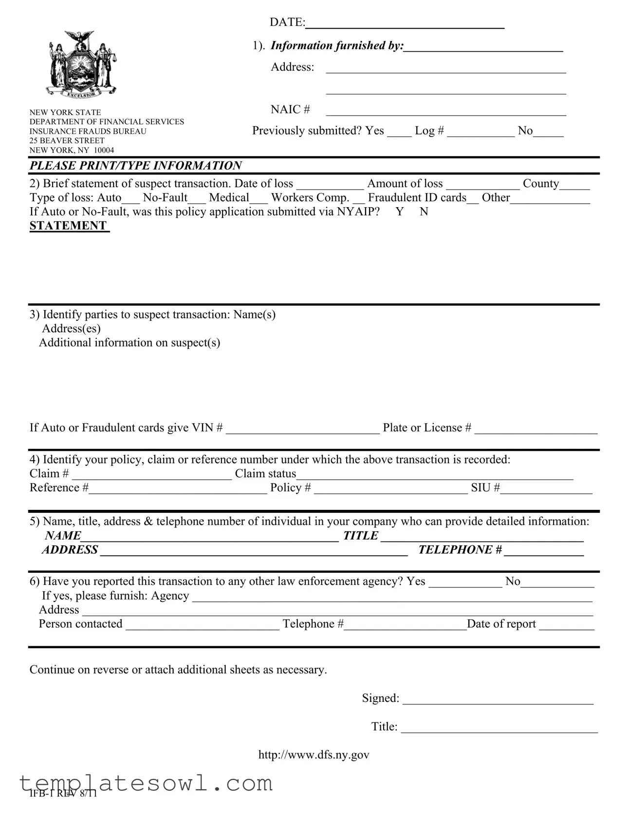 Fill Out Your New York Ifb 1 Form