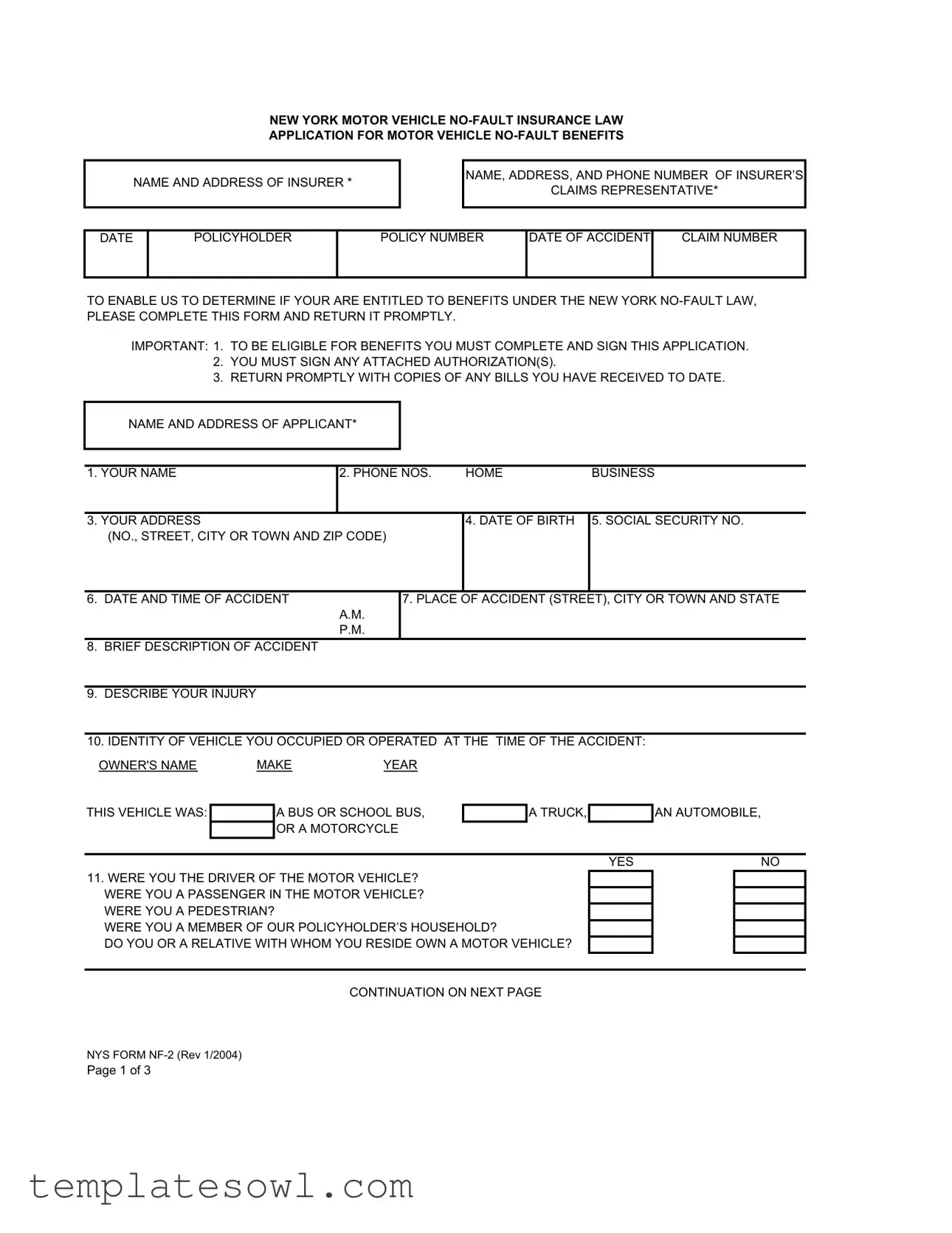 Fill Out Your Nf 2 Form