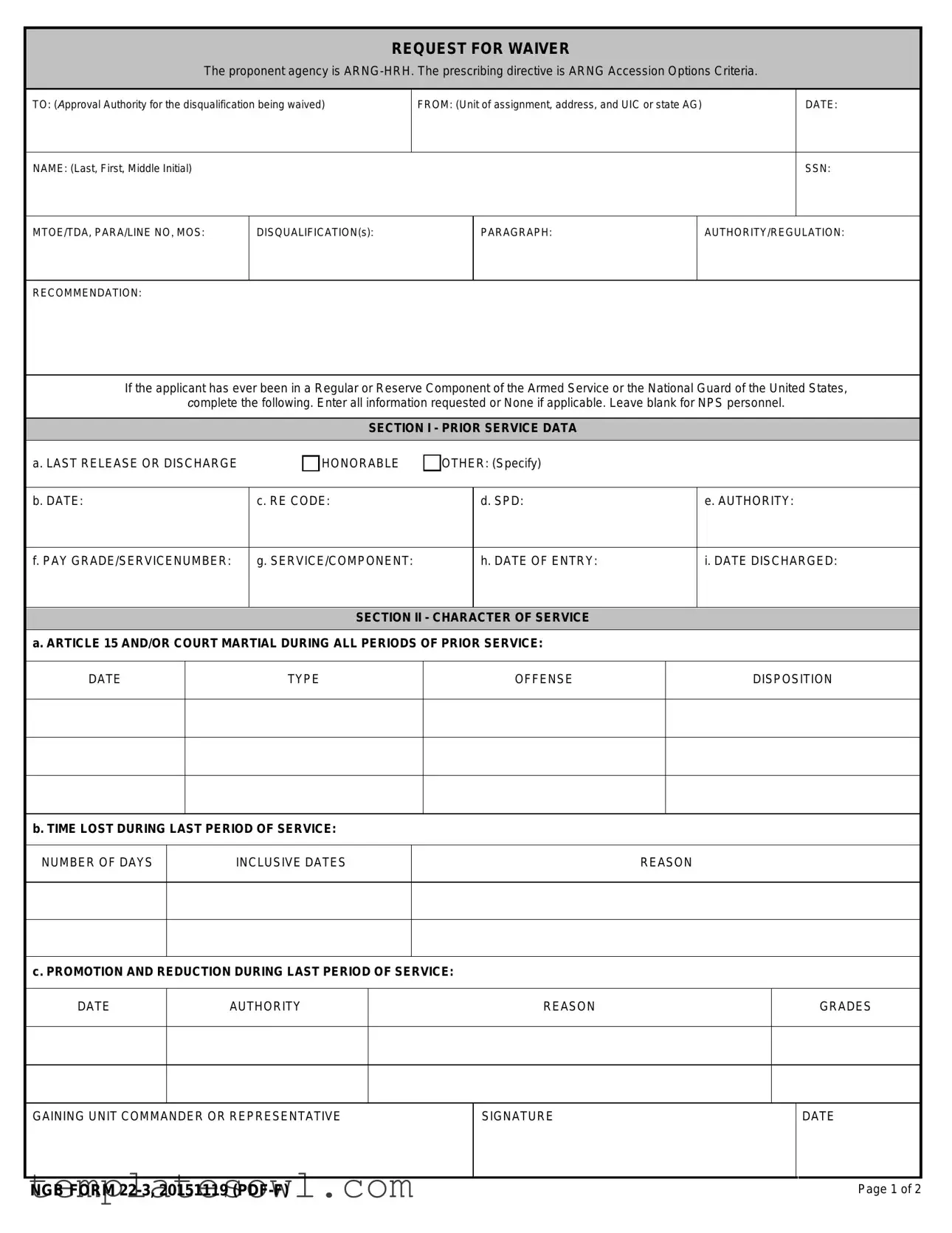 Fill Out Your Ngb 22 3 Form