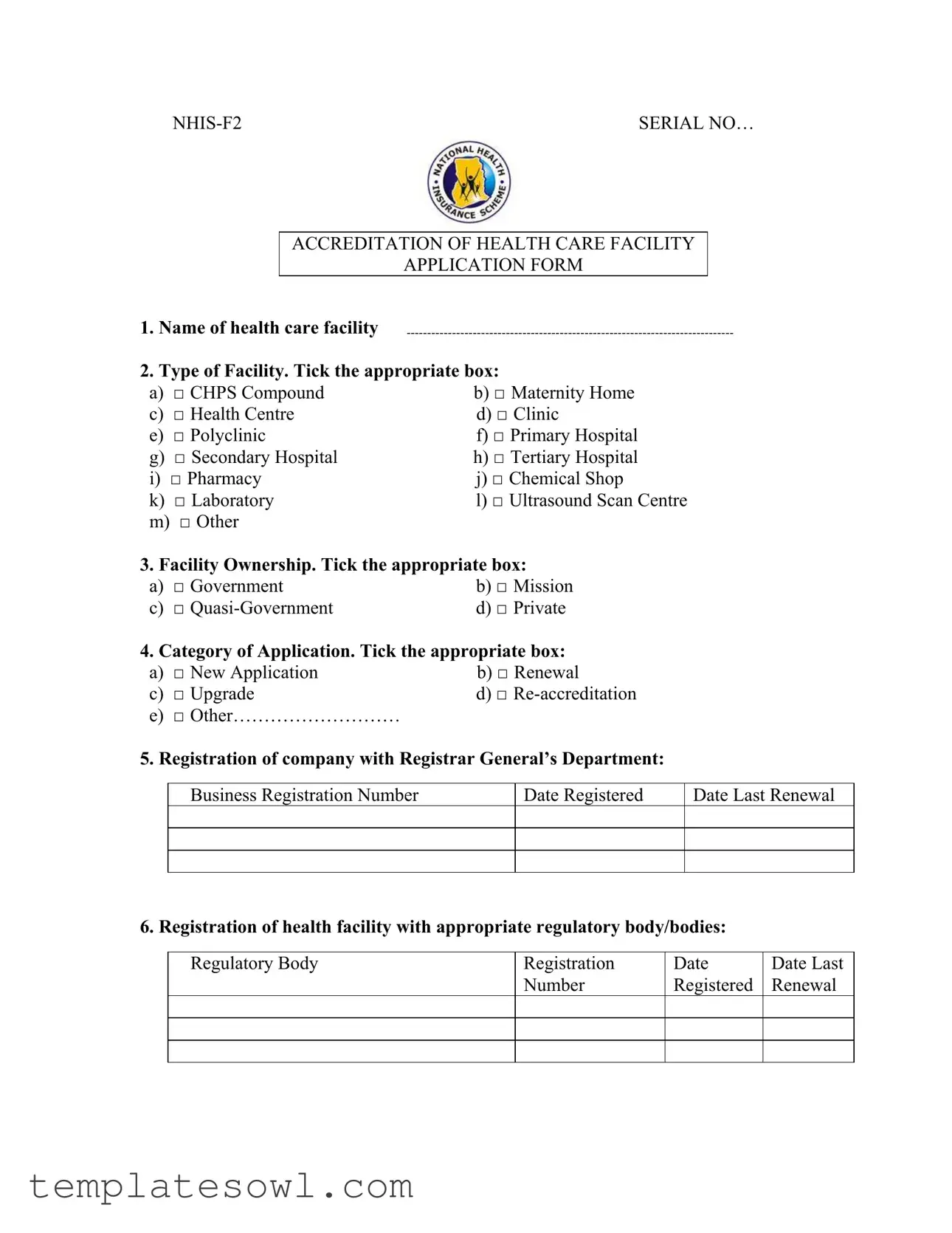 Fill Out Your Nhis Registration Form