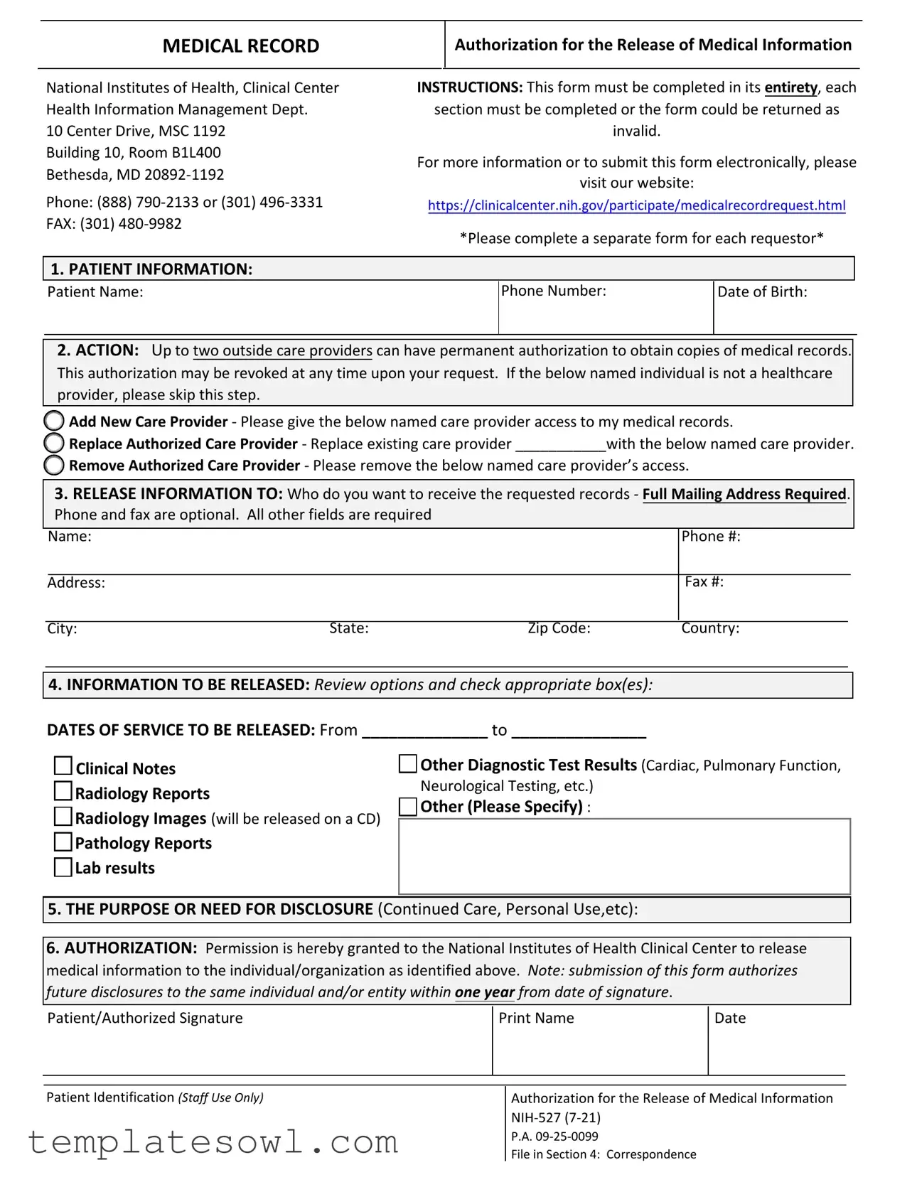 Fill Out Your Nih 527 Form