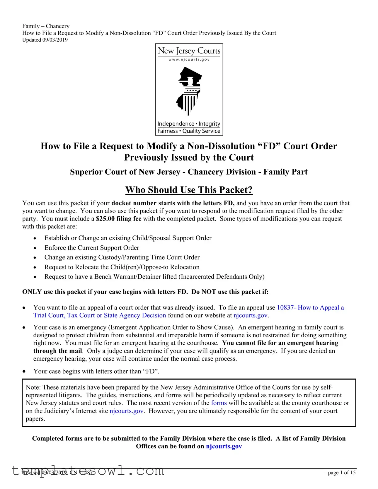 Fill Out Your Nj Court 11487 Form