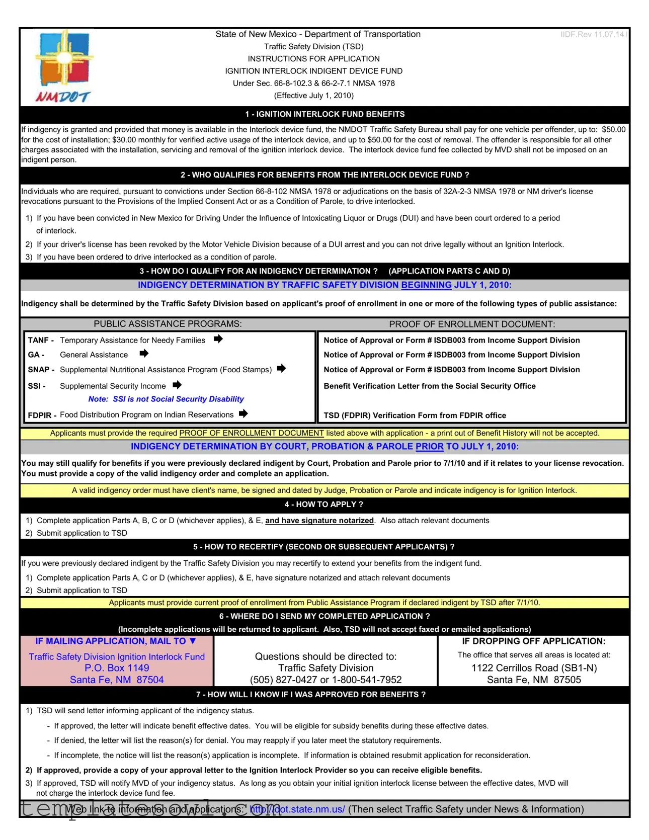 Fill Out Your Nm Indigent Fund Form