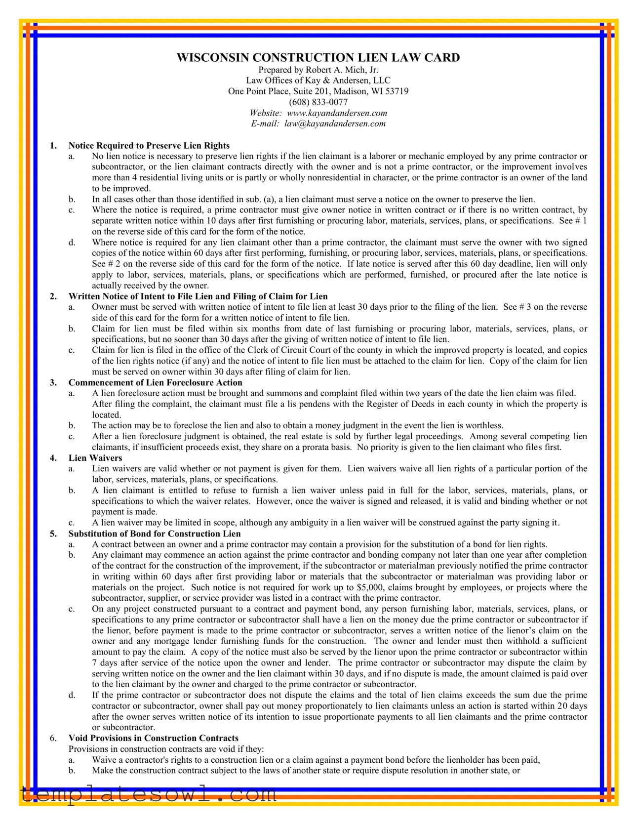 Fill Out Your Notice Intention Form