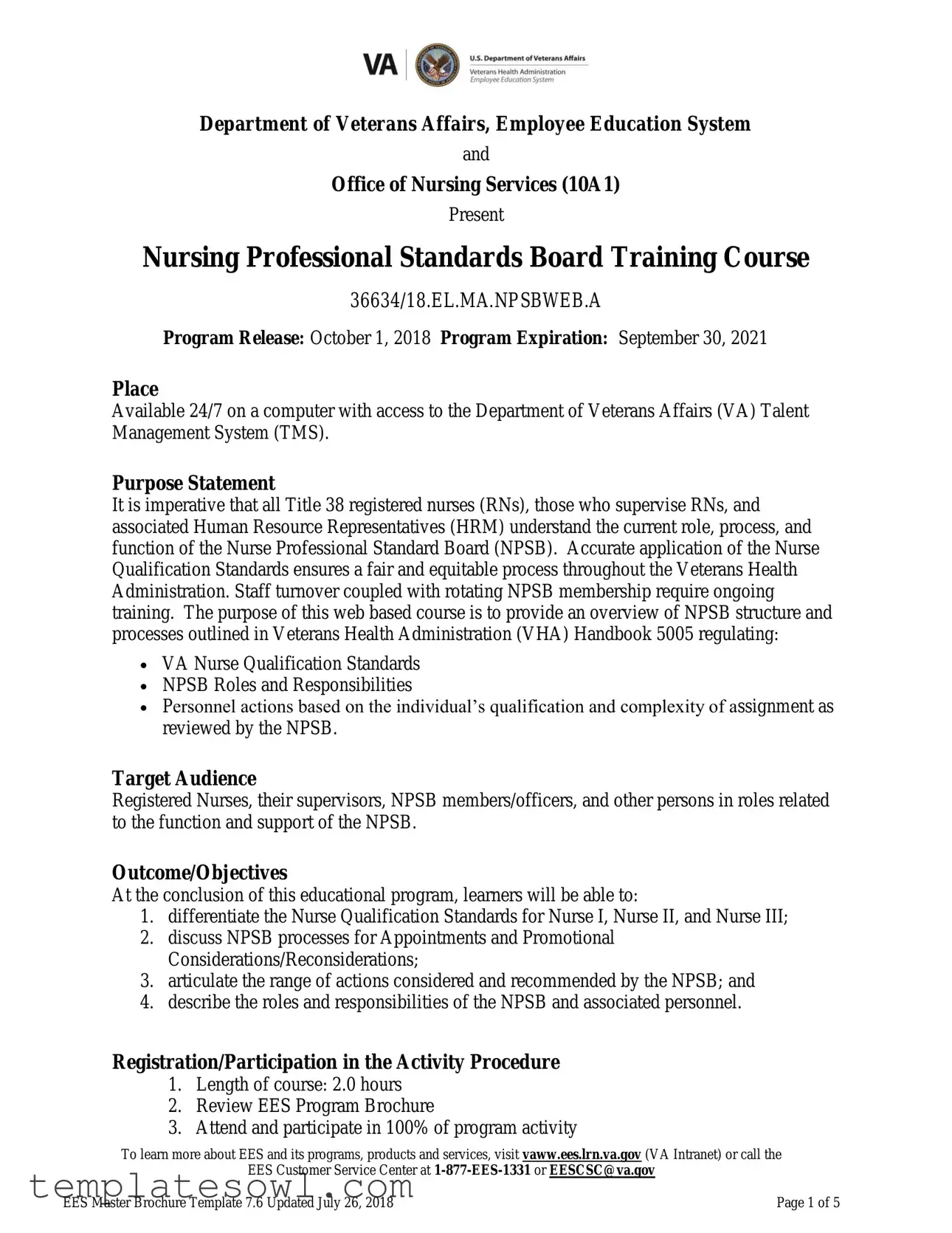 Fill Out Your Nurse Professional Standards Board Form
