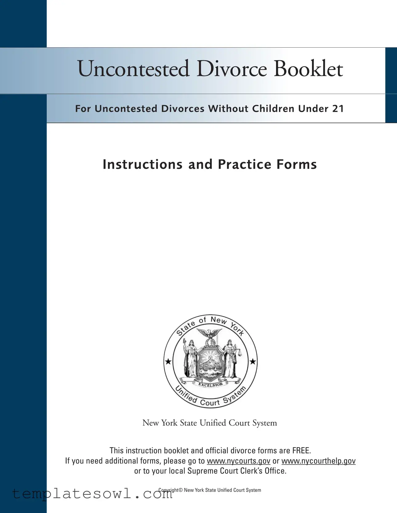 Fill Out Your Ny Uncontested Form