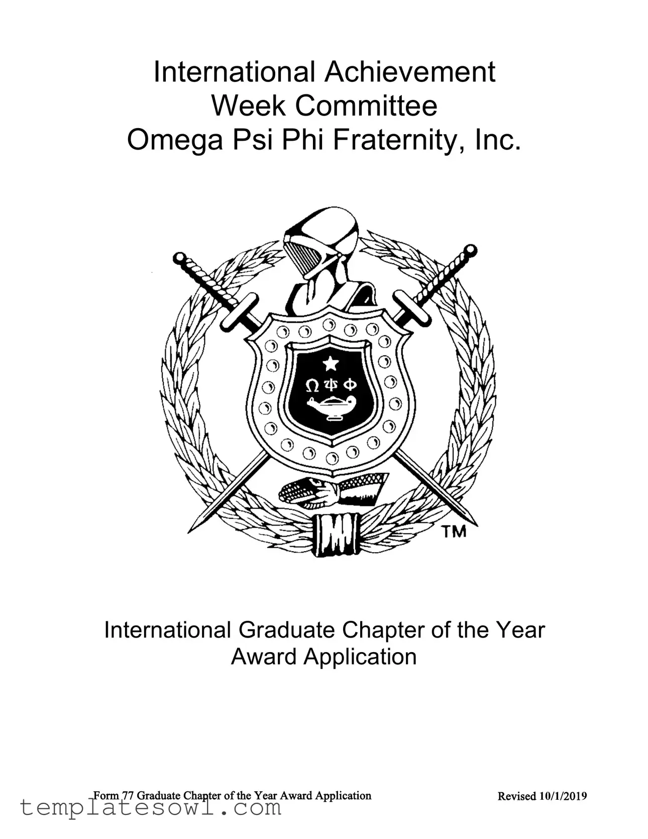 Fill Out Your Omega Psi 77 Form
