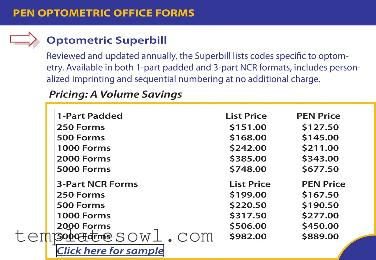 Fill Out Your Optometry Superbill Form
