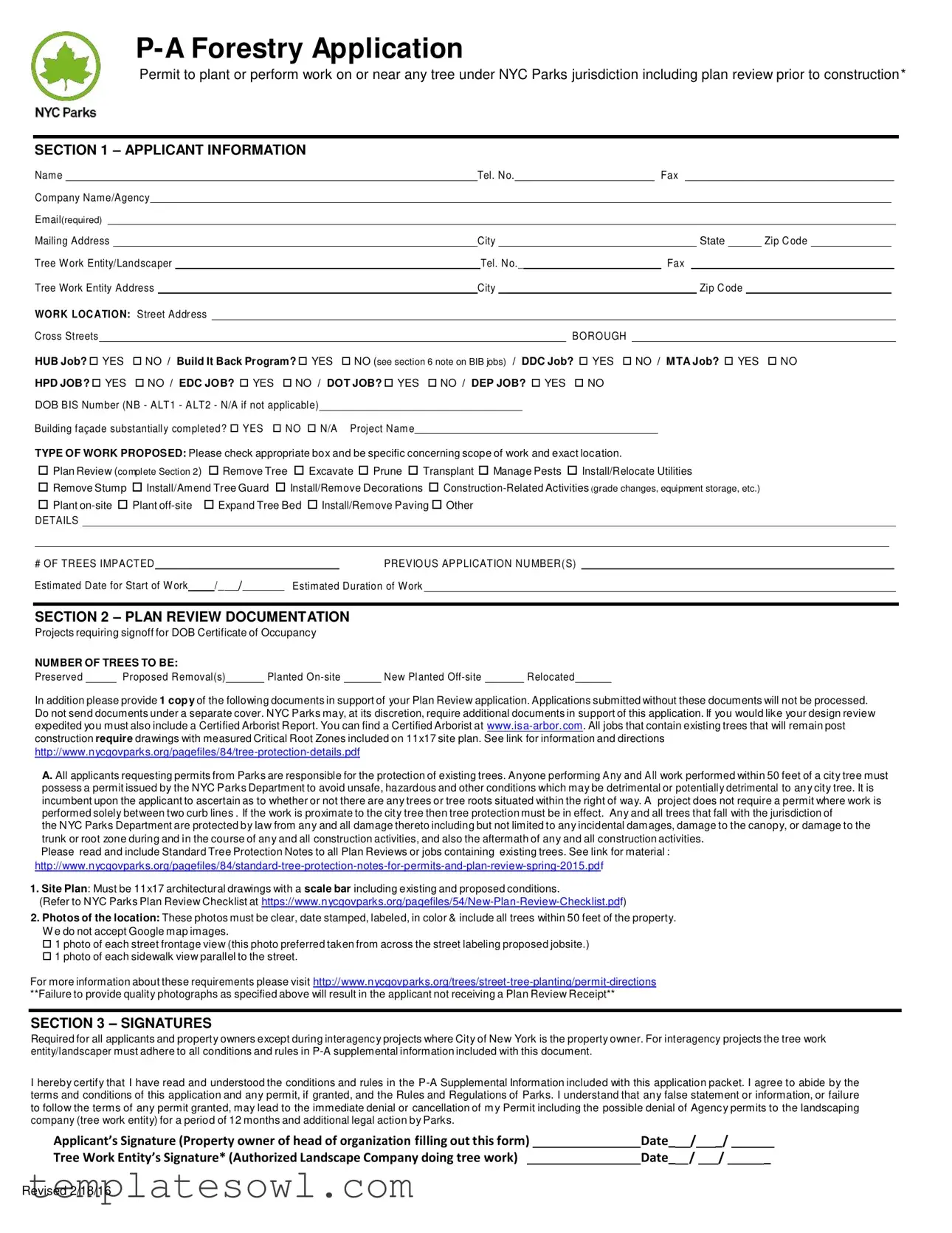 Fill Out Your P A Forestry Application Form