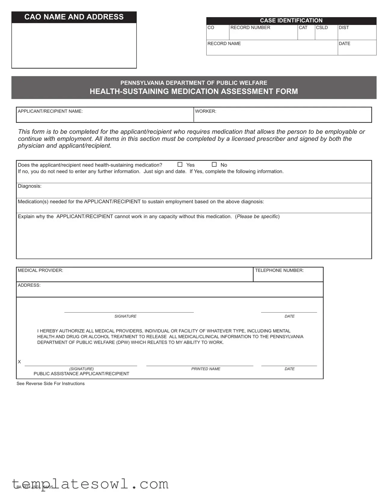 Fill Out Your Pa 1671 Form