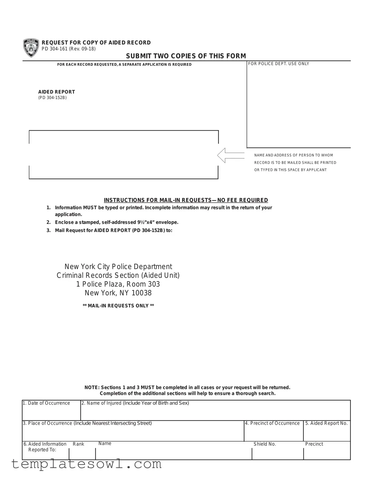 Fill Out Your Pd 304 161 Form