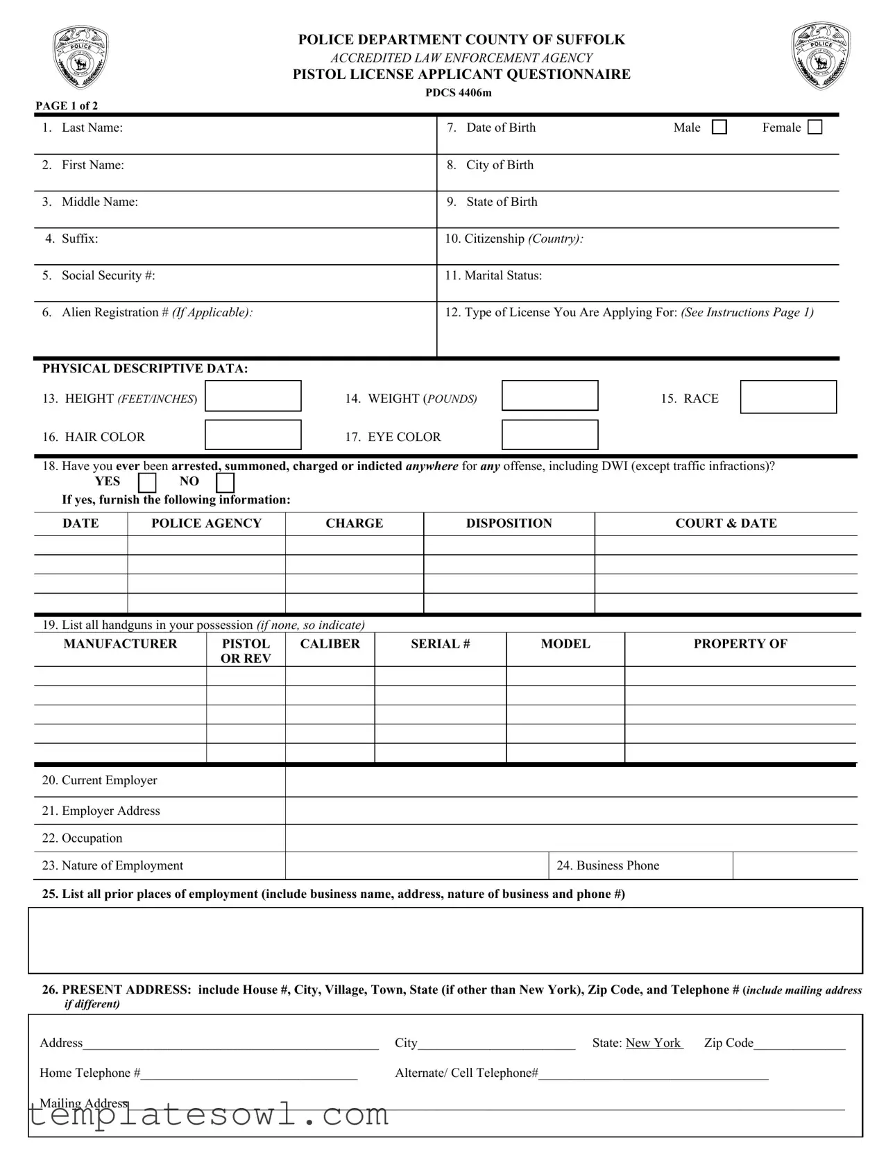 Fill Out Your Pdcs 4406M Form