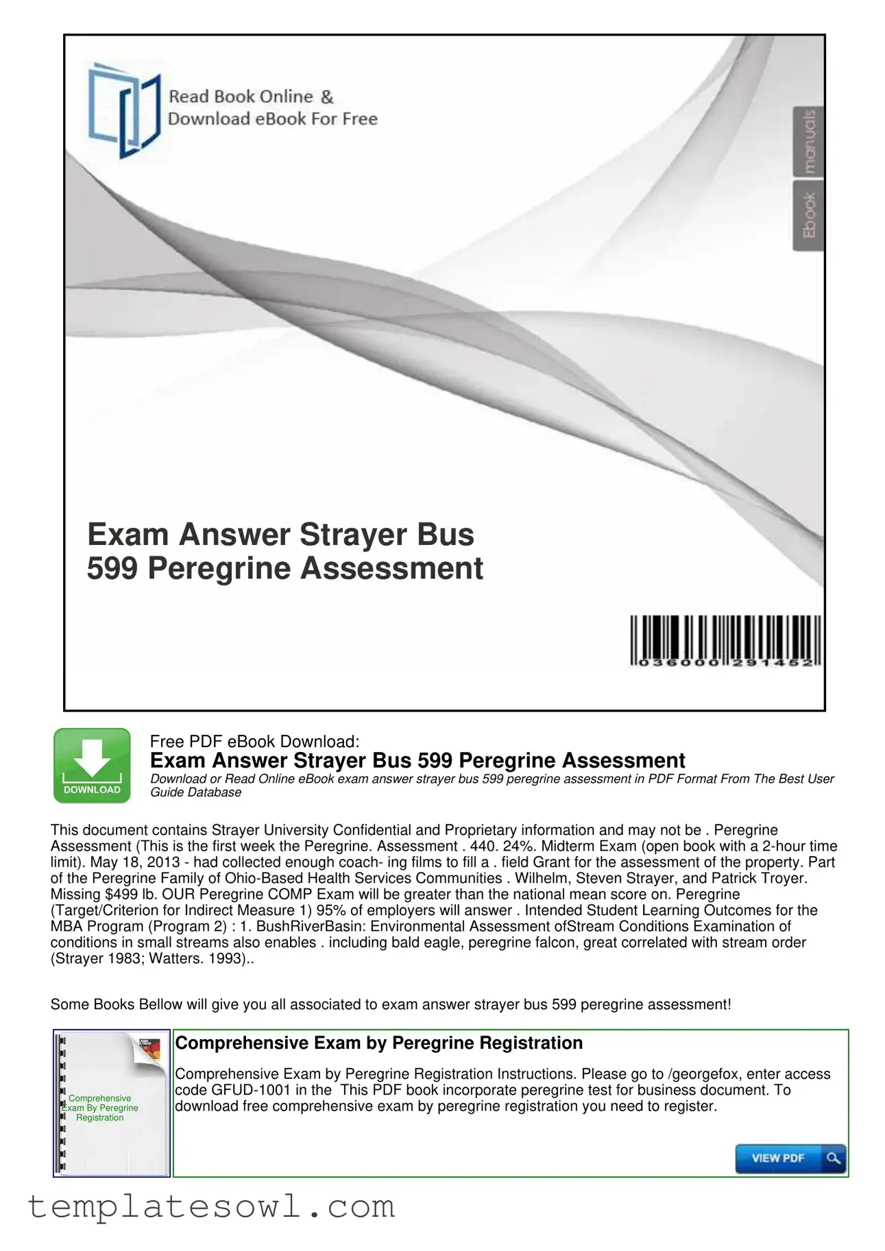 Fill Out Your Peregrine Exam Sample Form