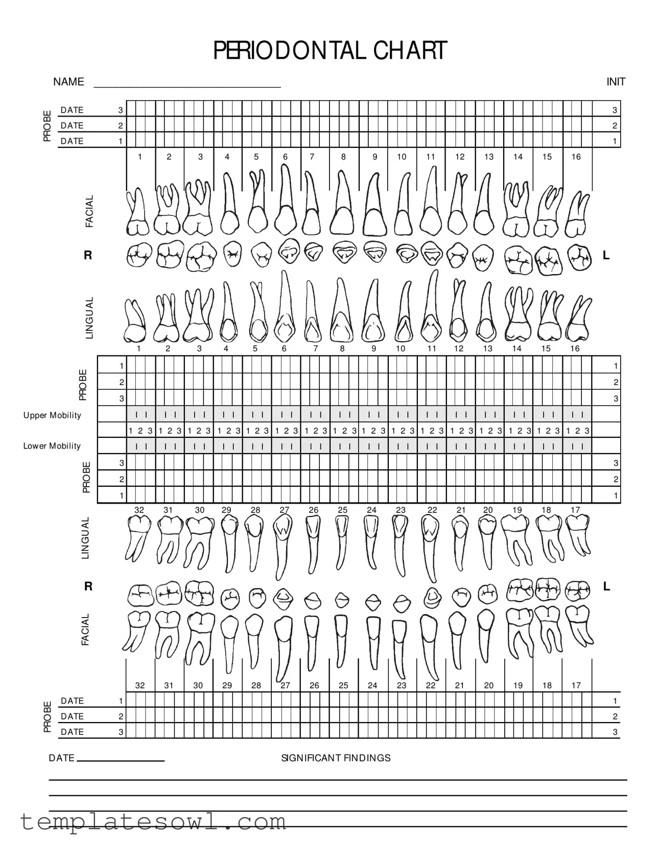 Fill Out Your Perio Chart Form