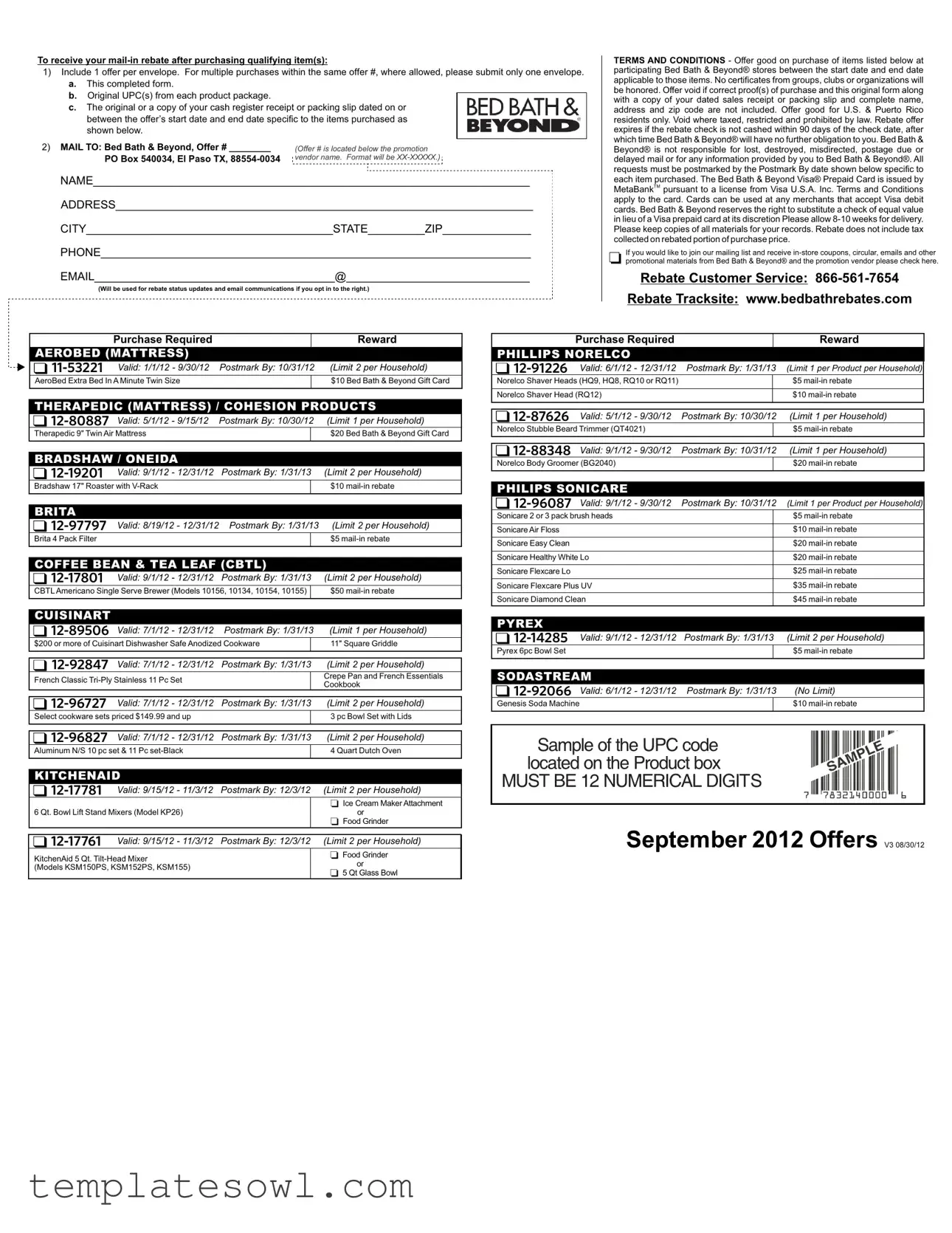 Fill Out Your Philips Sonicare Rebate Form